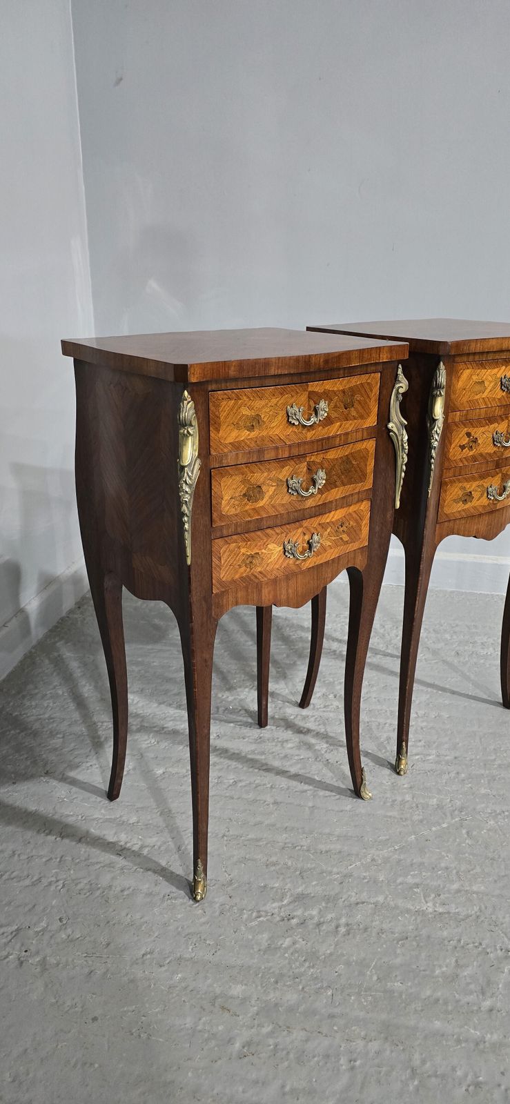 Top Quality Pair French Bedside Lamp Chests photo 1295.0