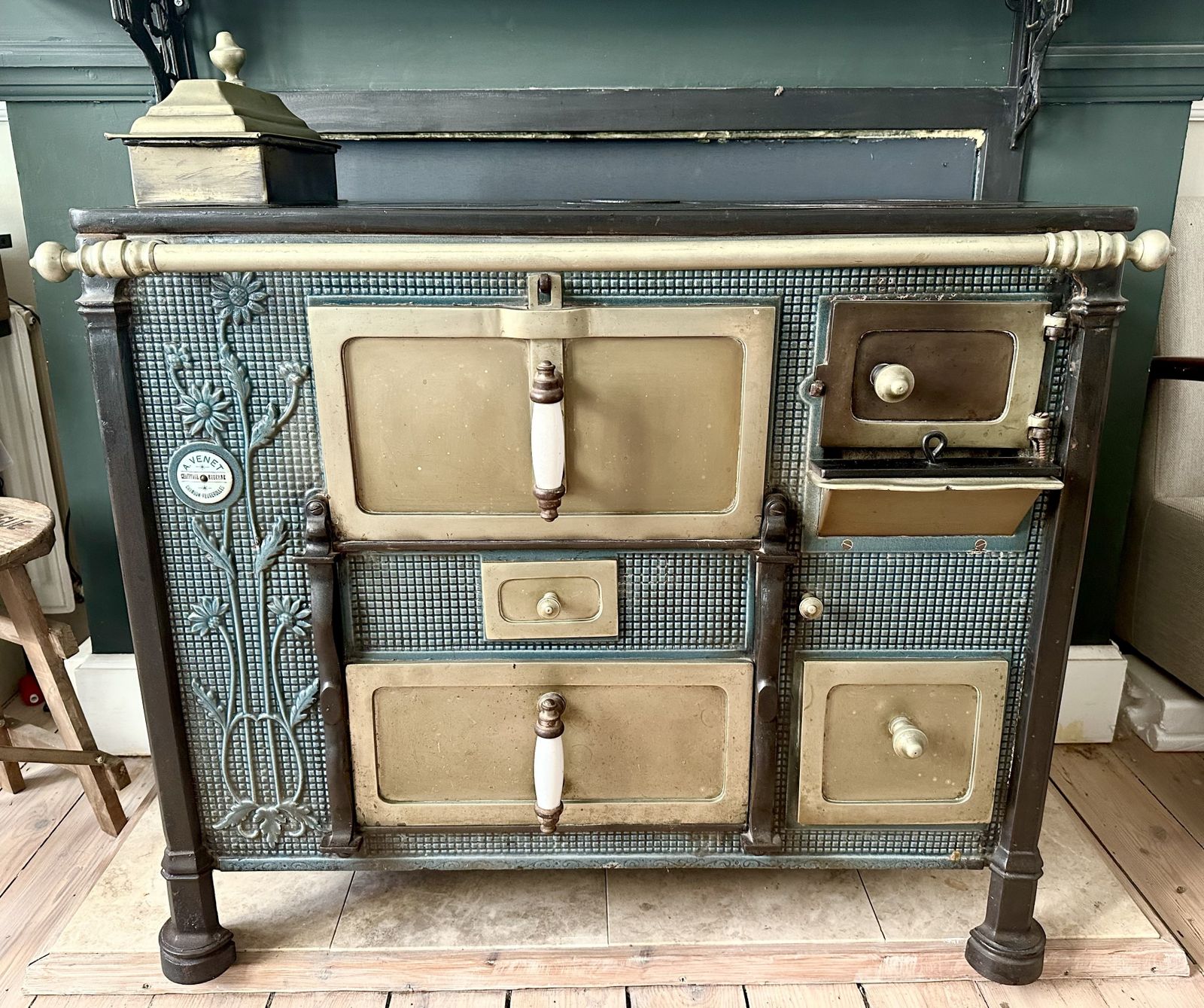 photo buy Rare Art Nouveau French Stove Cooker