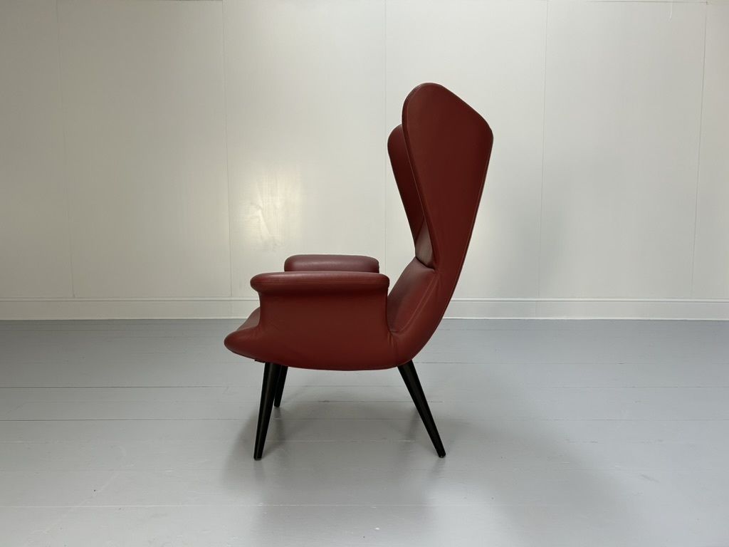 Moroso With Diesel “Longwave” Armchair – In Oxblood “Cat Z” Leather photo 1800.0