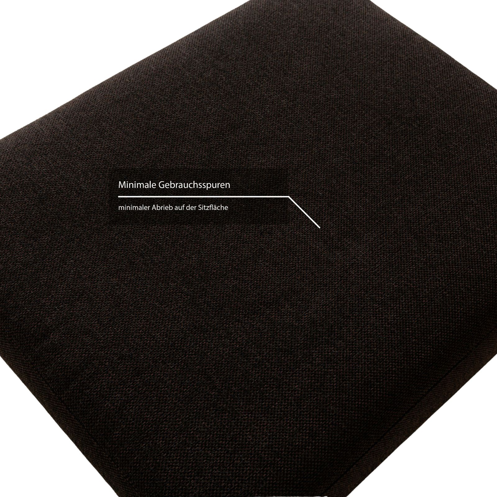 Tabouret Ewald Schillig Concept Plus en tissu noir photo vinterior
