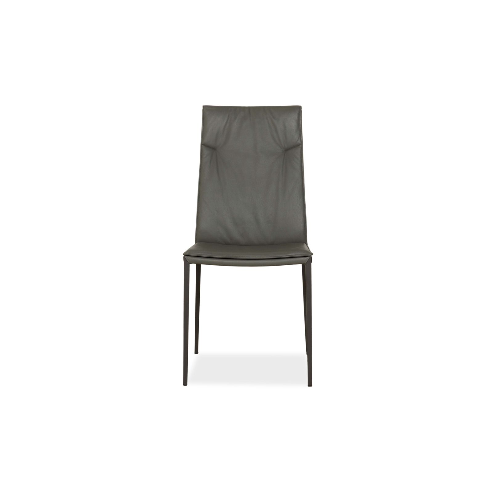 photo furniture Set Of 4 Cattelan Italia Isabel Leather Chairs Grey
