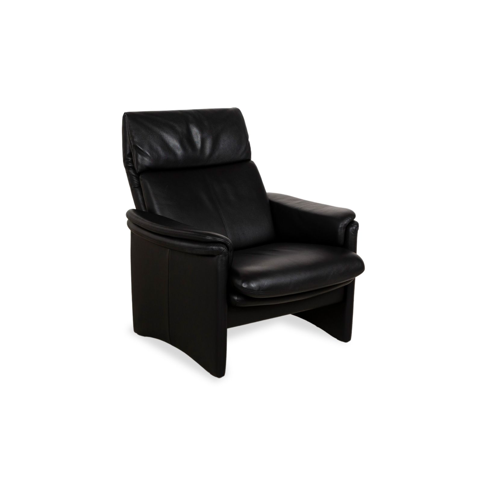 Fauteuil Erpo Chalet en cuir noir photo for sale