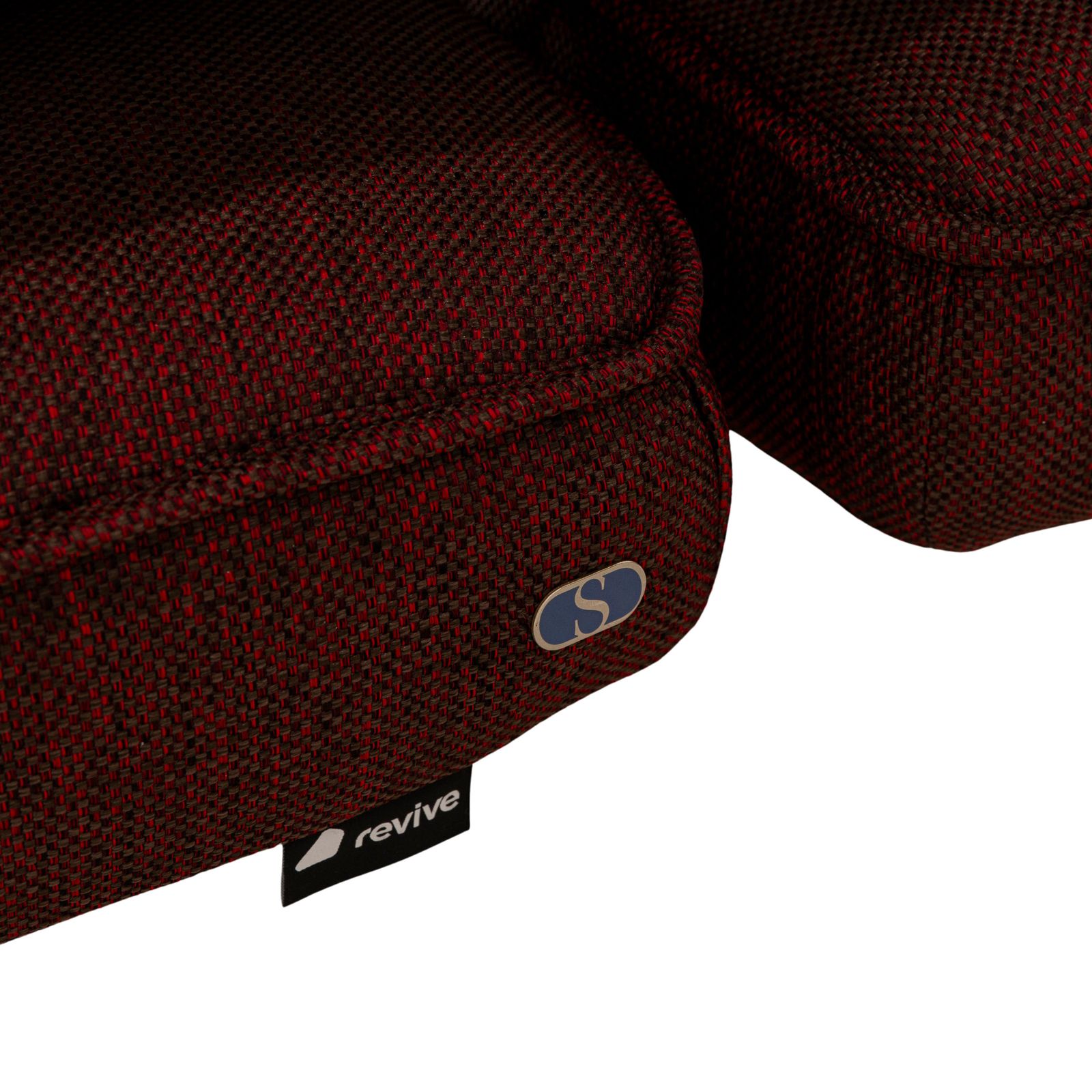 photo furniture De Sede Ds 450 Stof Bank Rood Tweezitter Relaxfunctie Nieuwe Bekleding