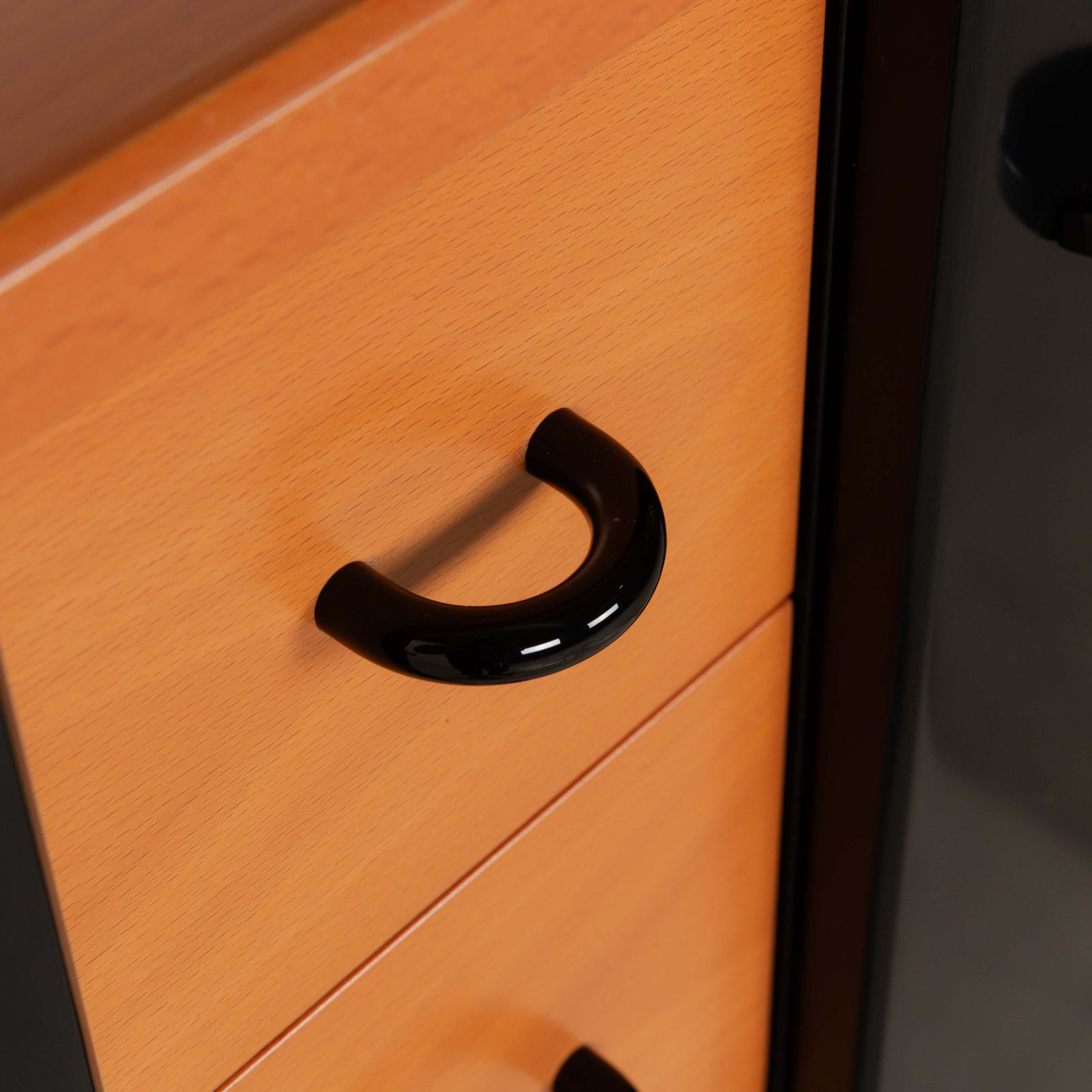 Interlübke Houten Dressoir Zwart Bruin Highboard photo for sale