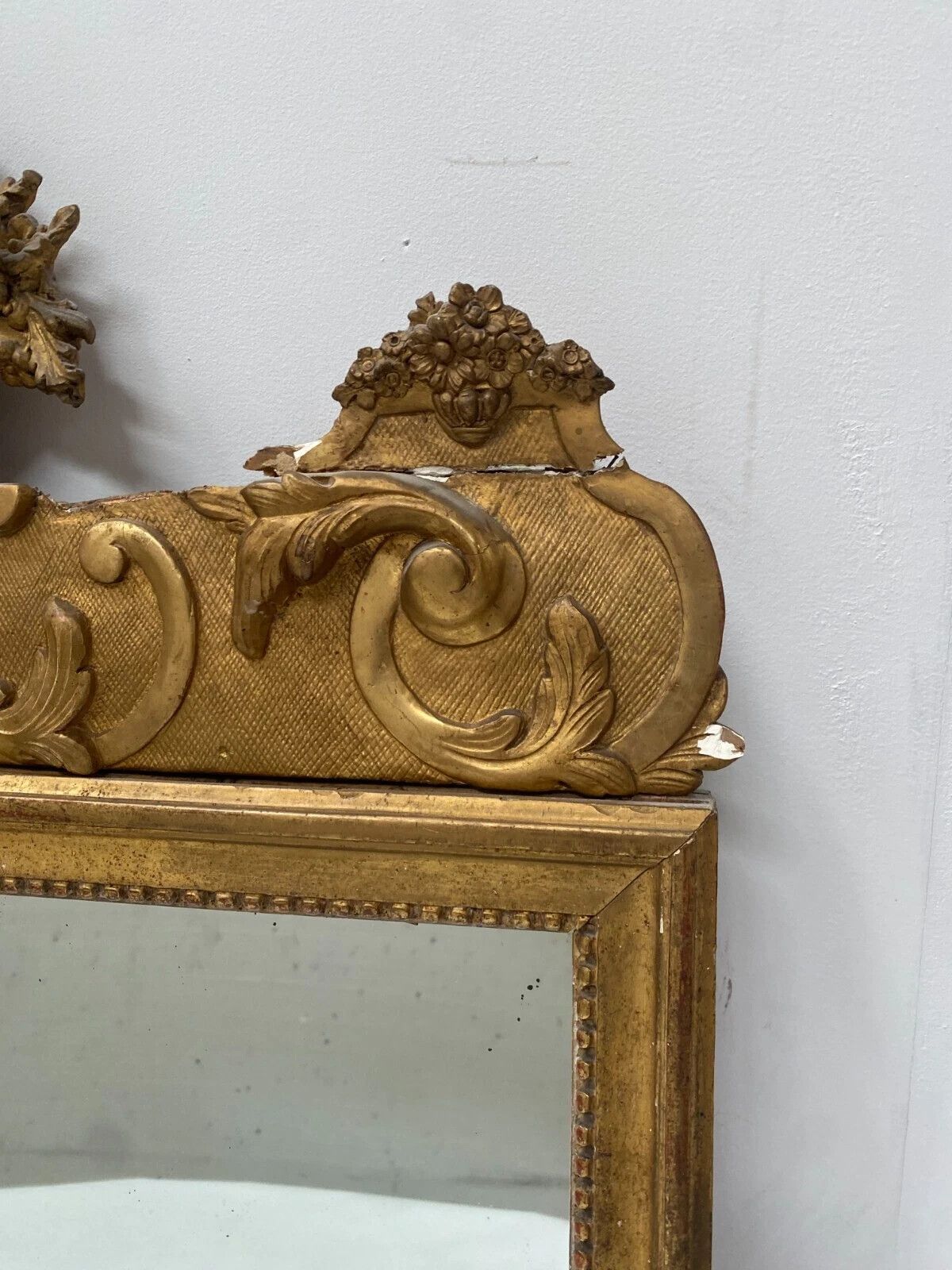 photo furniture Louis XVI Style Mirpoir Wood And Gilded Stucco 19th Century