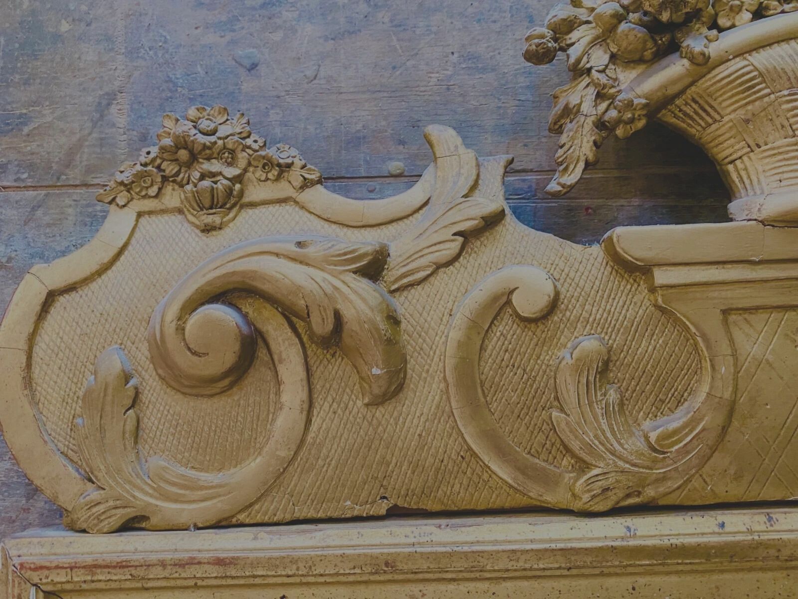 731.25 Louis XVI Style Mirpoir Wood And Gilded Stucco 19th Century photo