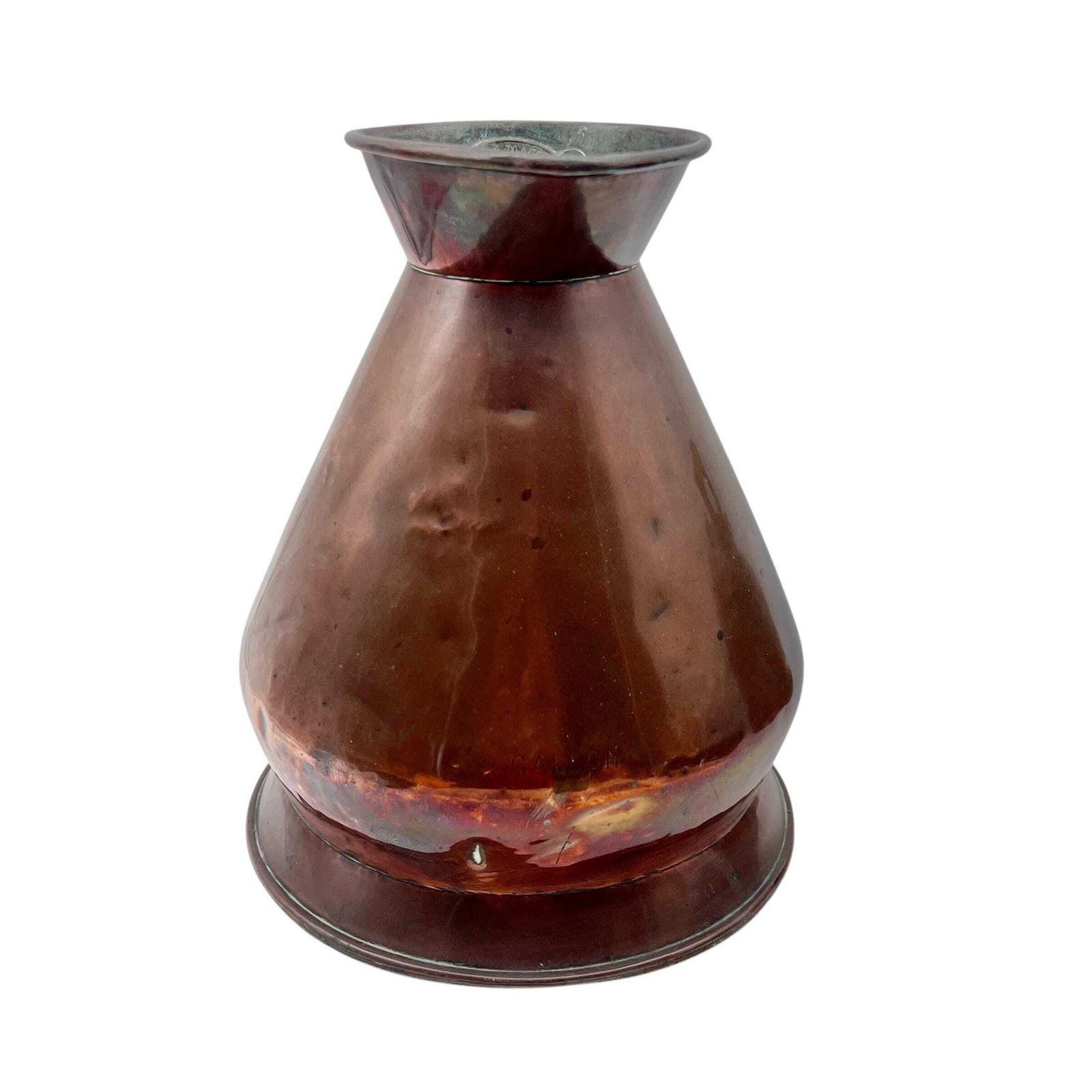 Antique Large Copper 1 Gallon Haystack Measuring Jug   George V   Thomas O Blake   58 Hatton Garden London   Country House Decor photo furniture