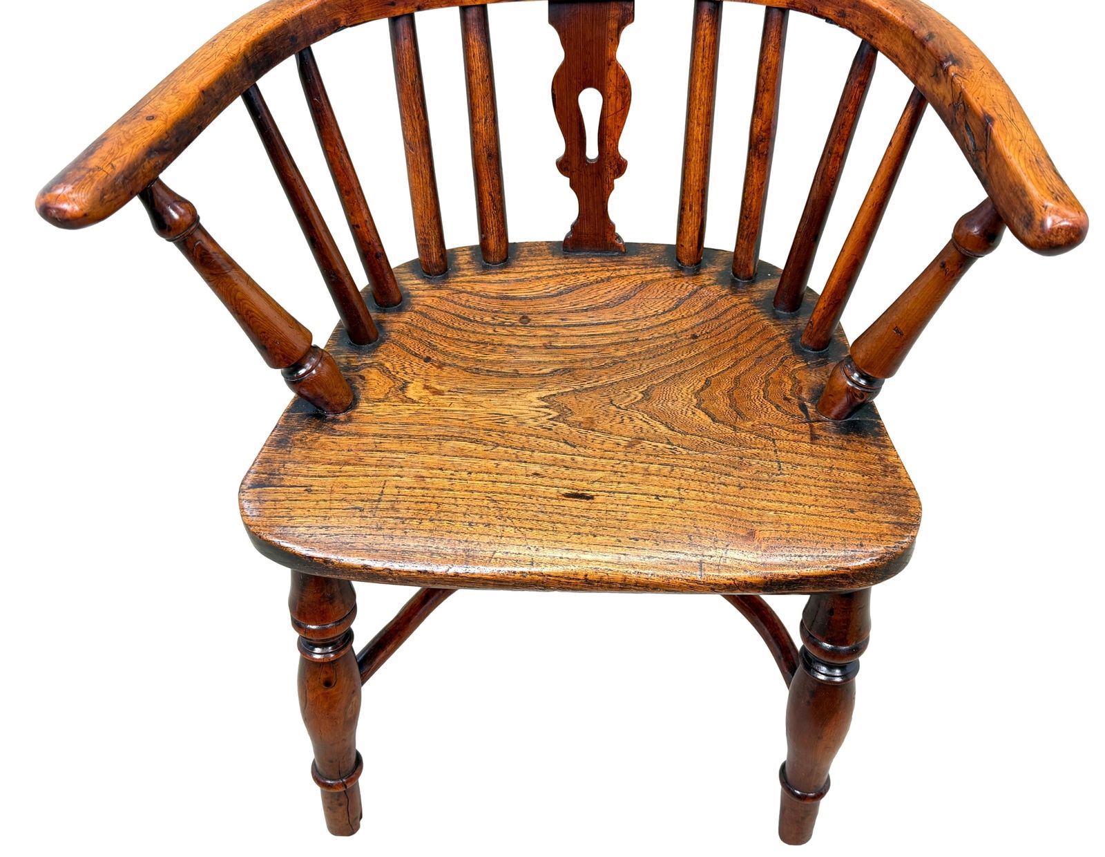 Yew Wood 19th Century Childs Windsor Armchair (England, Circa 1820) photo furniture