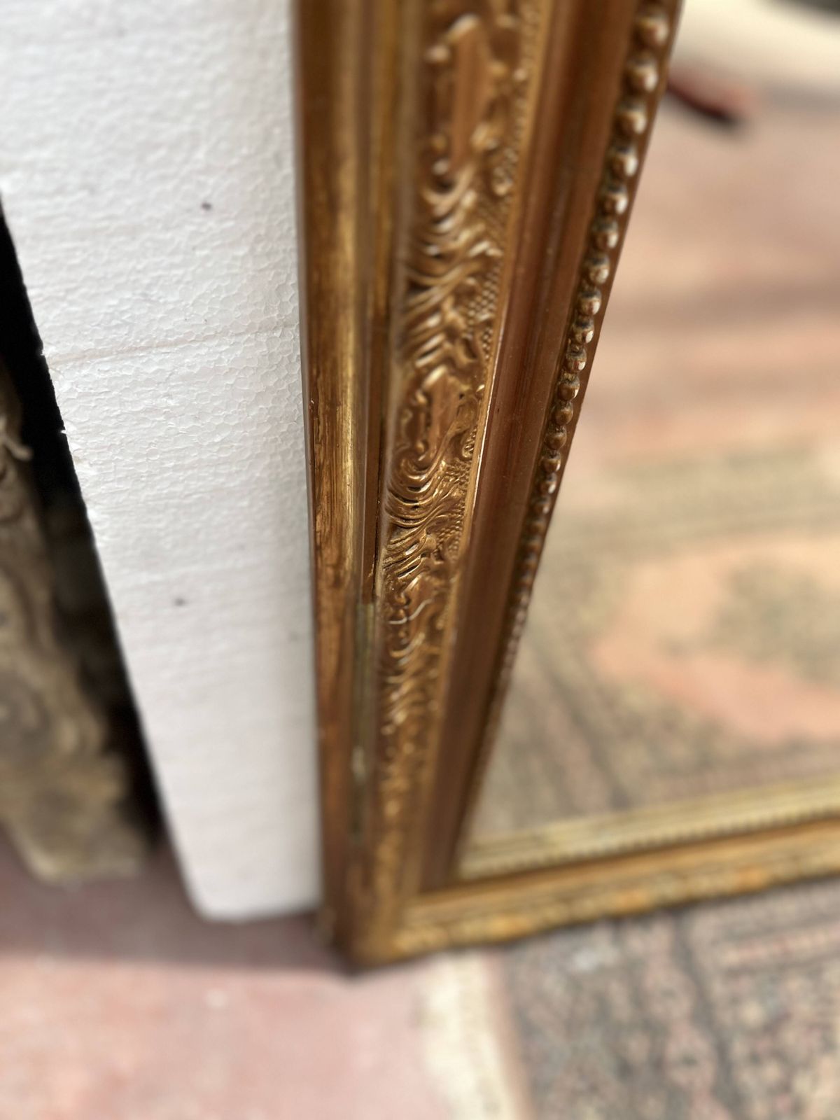 Louis XV Style Mirror In Wood And Gilded Stucco, 20th Century photo vinterior