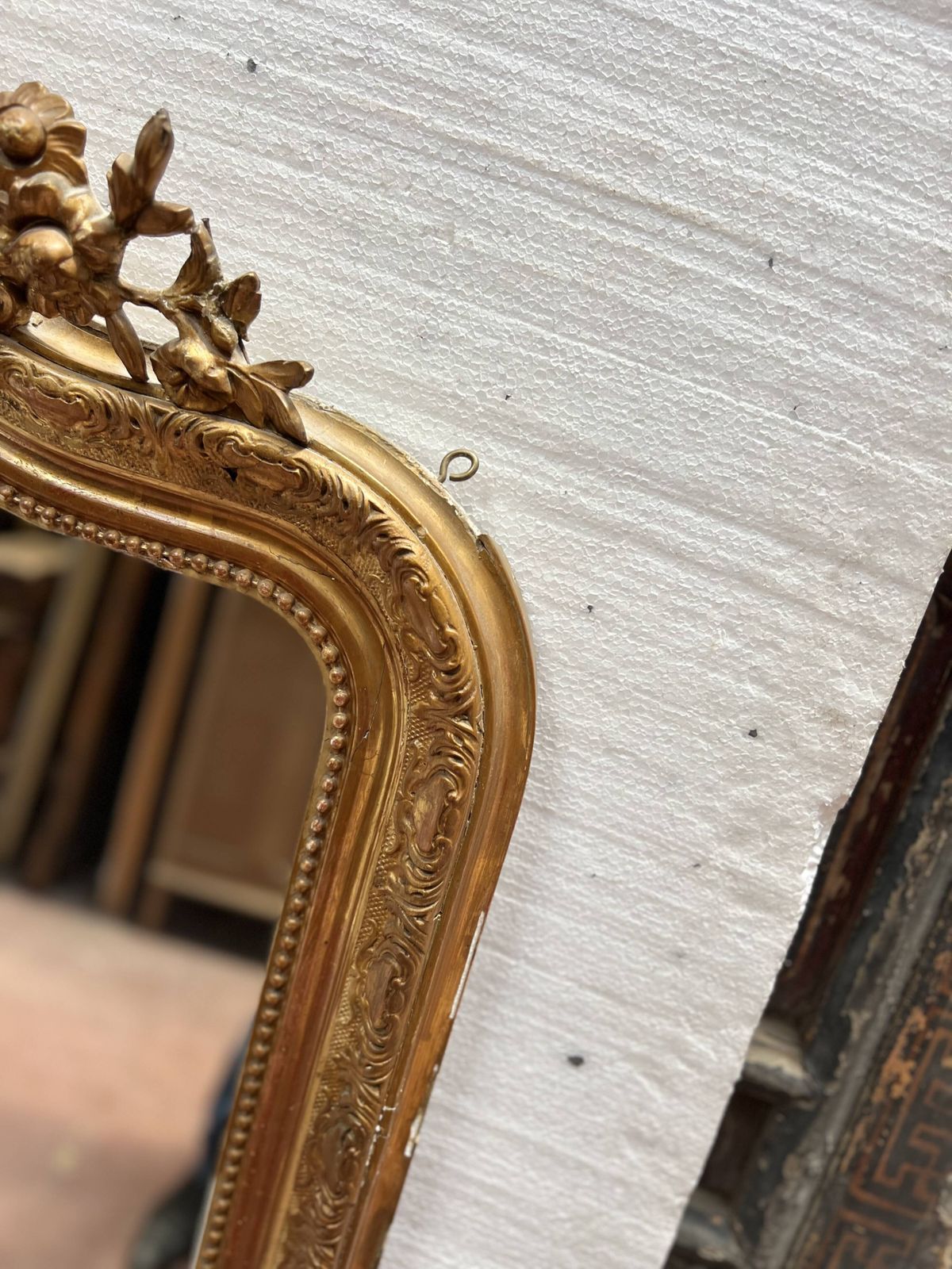 Home Decor Louis XV Style Mirror In Wood And Gilded Stucco, 20th Century photo