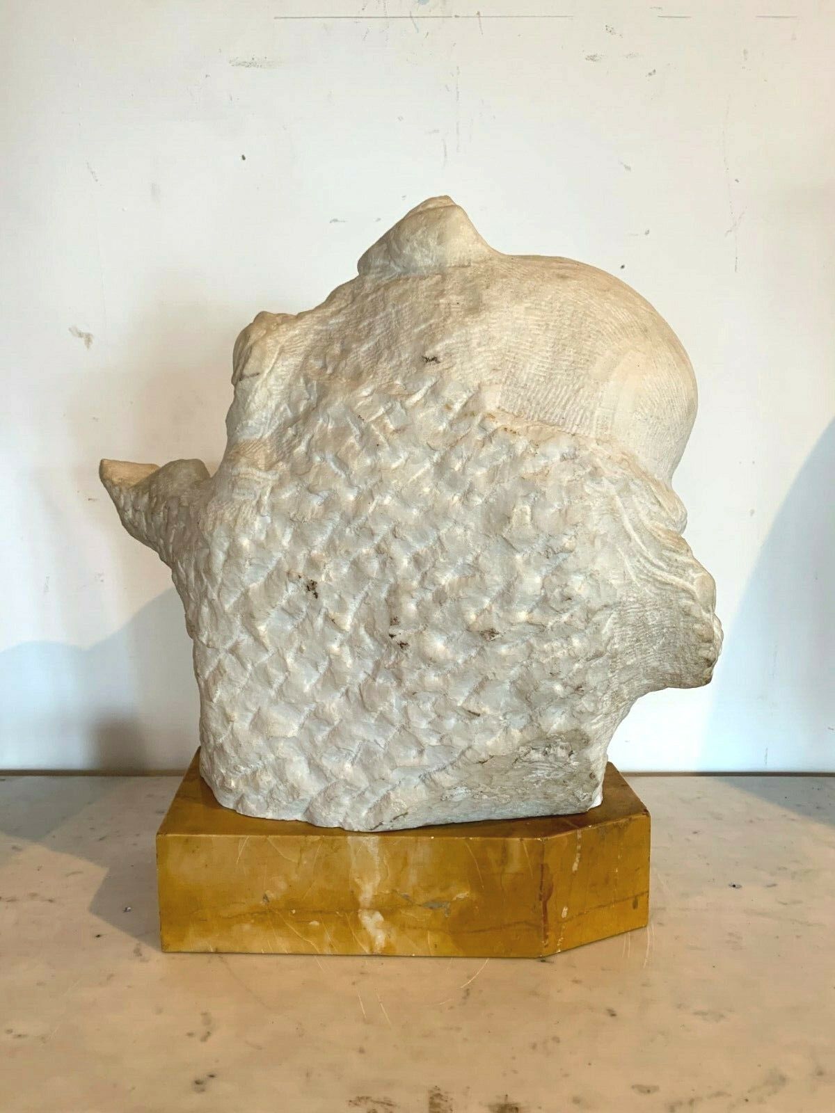 Prof Pattarino Carrarre Marble Group 20th Century Marble Sculpture photo Art