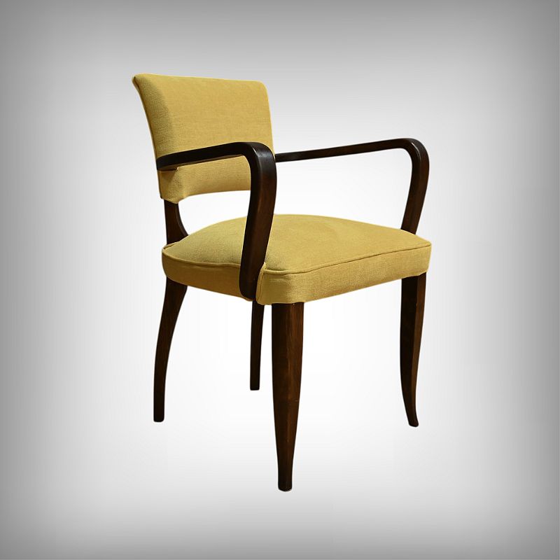 Set Of 4 Bridge Armchairs, Art Deco, J.Leleu Style – 1940 photo furniture