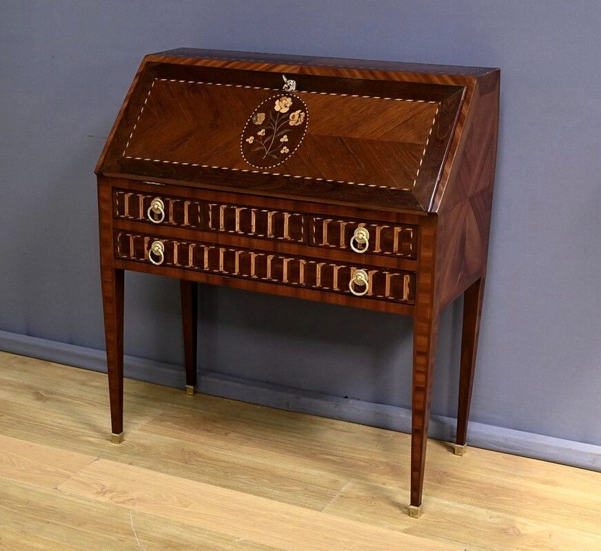 Louis XVI Style Mahogany Sloping Desk – Mid 19th Century photo Furniture