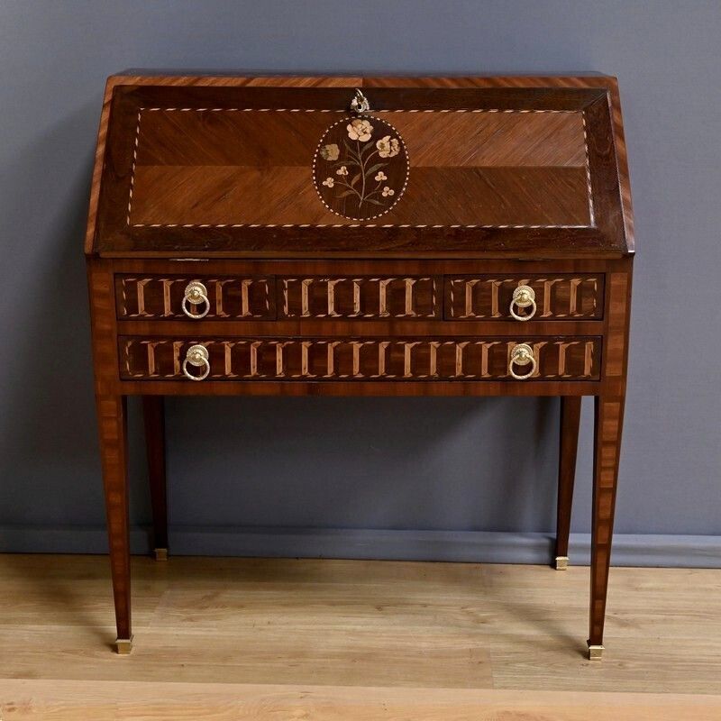 Louis XVI Style Mahogany Sloping Desk – Mid 19th Century photo vinterior