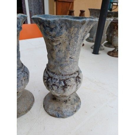 Lot Of 5 Cast Iron Vases 1900 From Charleville   Mézières photo furniture