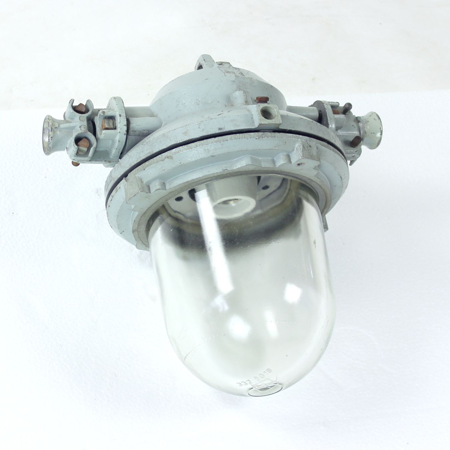 photo furniture Industrial Factory Ceiling Light, Czechoslovakia 1950s