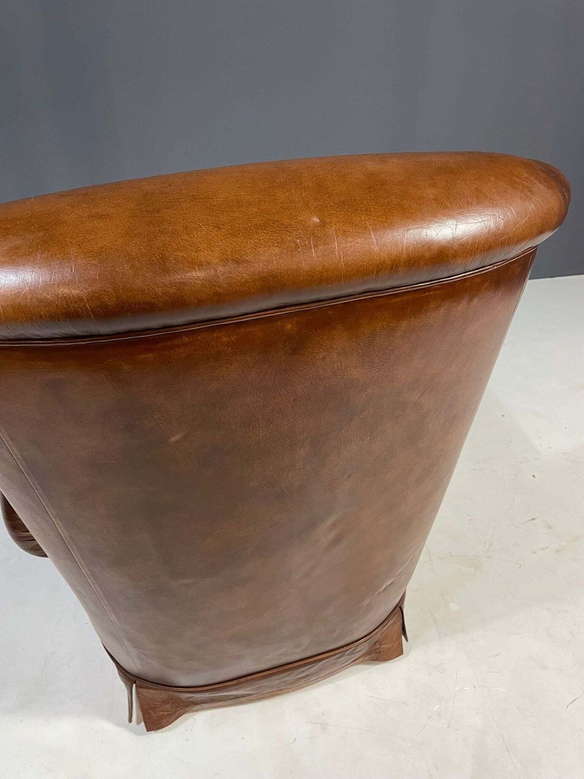 Pair Of Art Deco Leather Club Chairs, Czechoslovakia, 1930s photo 811.0
