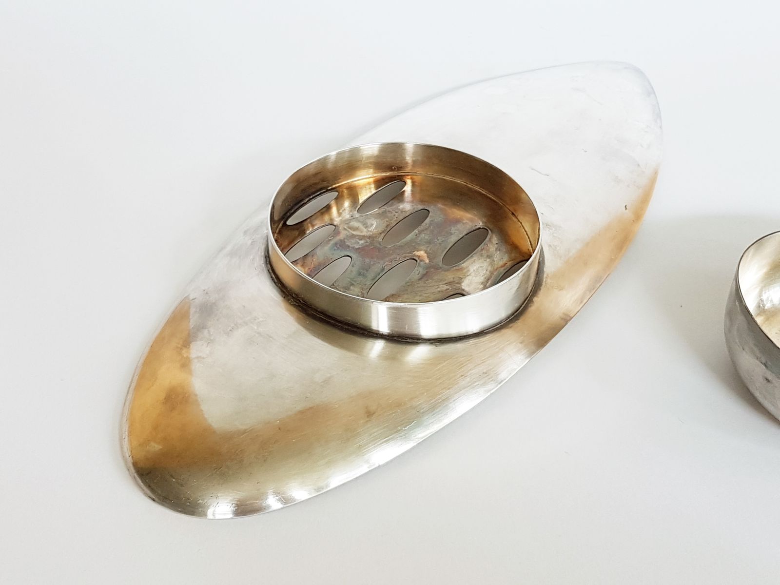 Home Decor Silver Plated Metal Fish Kettle By Lino Sabattini For Christofle, Italy, 1960s photo