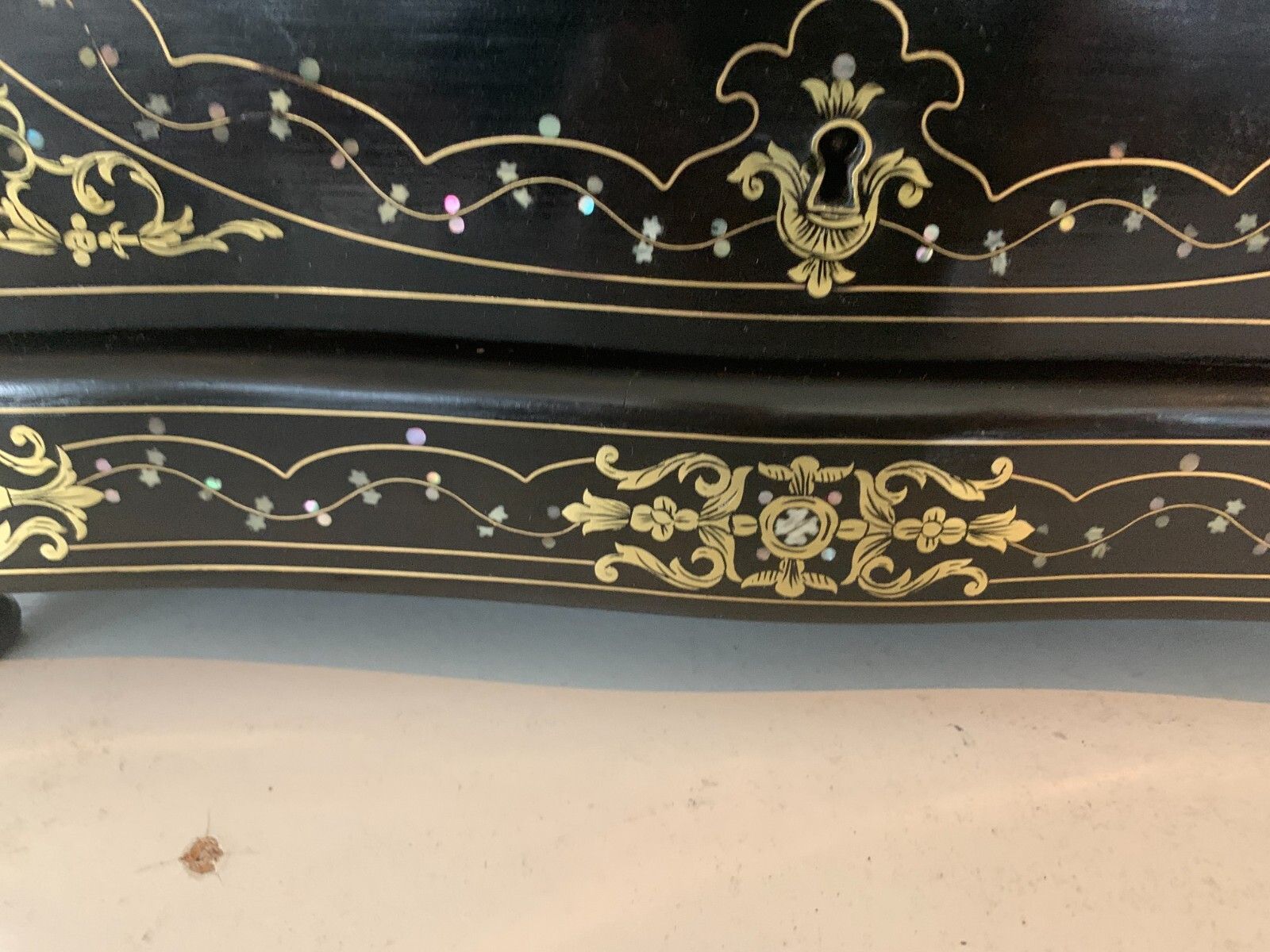 Complete Liquor Cellar Napoleon III Marquetry Ball Old Box photo buy