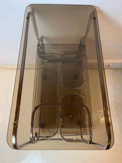 Furniture Vintage Serving Bar Cart photo