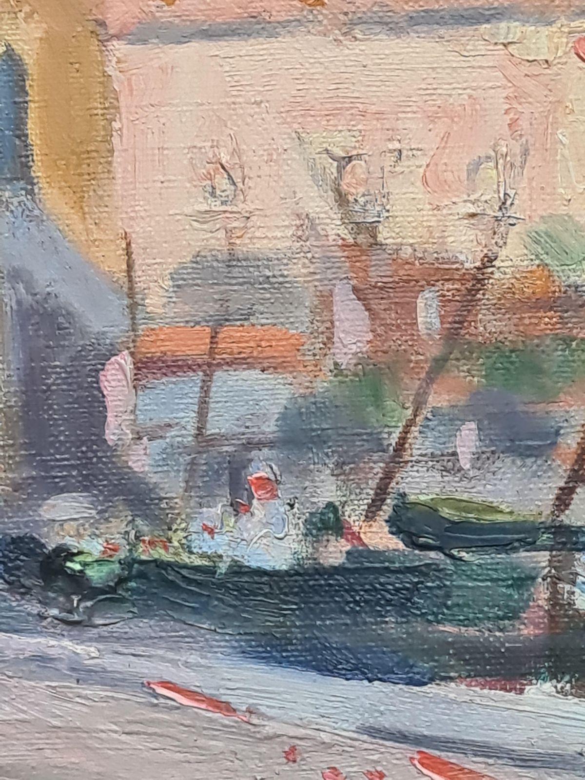 photo furniture Collioure, A Mediterranean Street Scene And The Church Of Notre Dame Des Anges By E.L.Y.