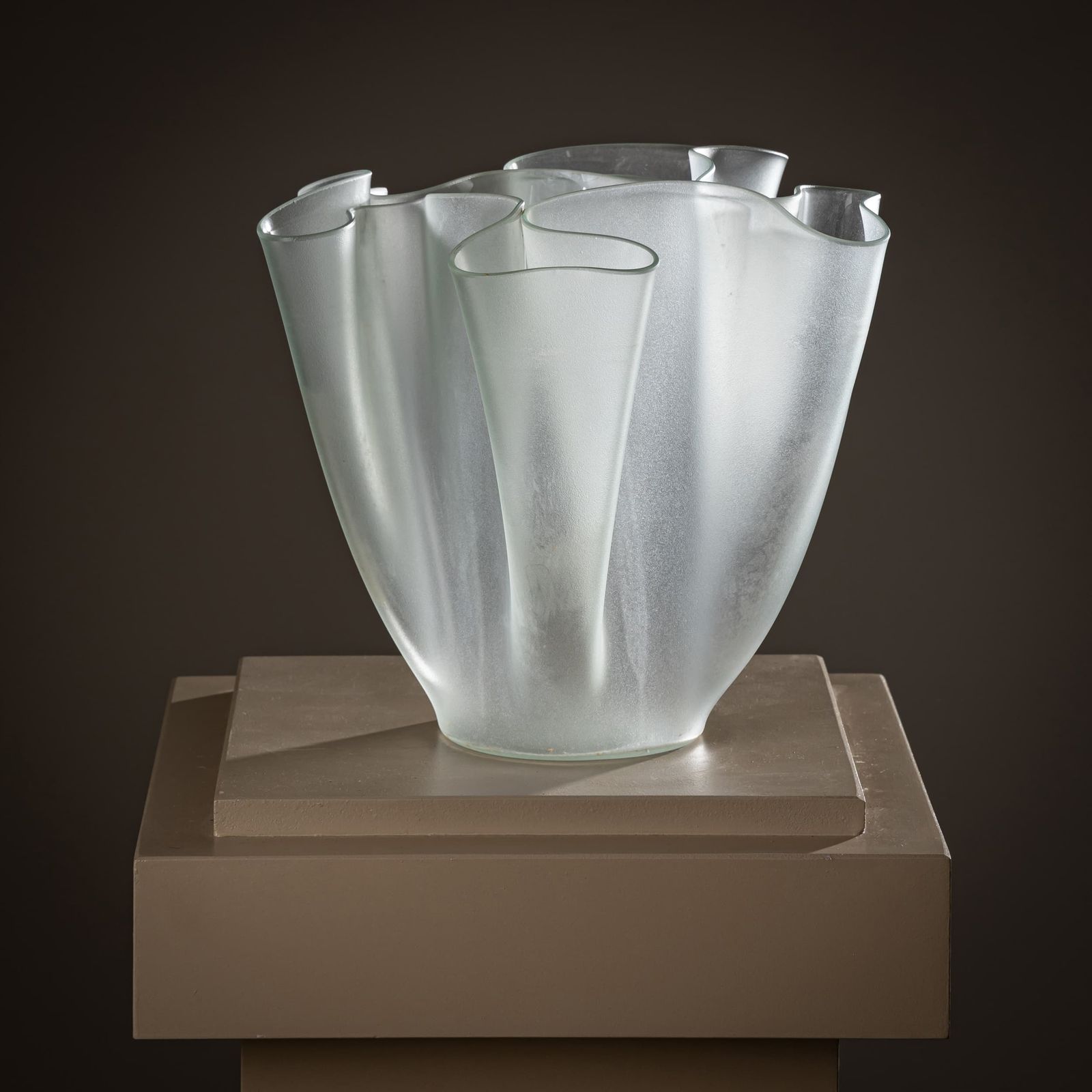 Cartoccio Glazen Vaas, Pietro Chiesa Voor Fontana Arte, Italië, Midden 20e Eeuw photo furniture