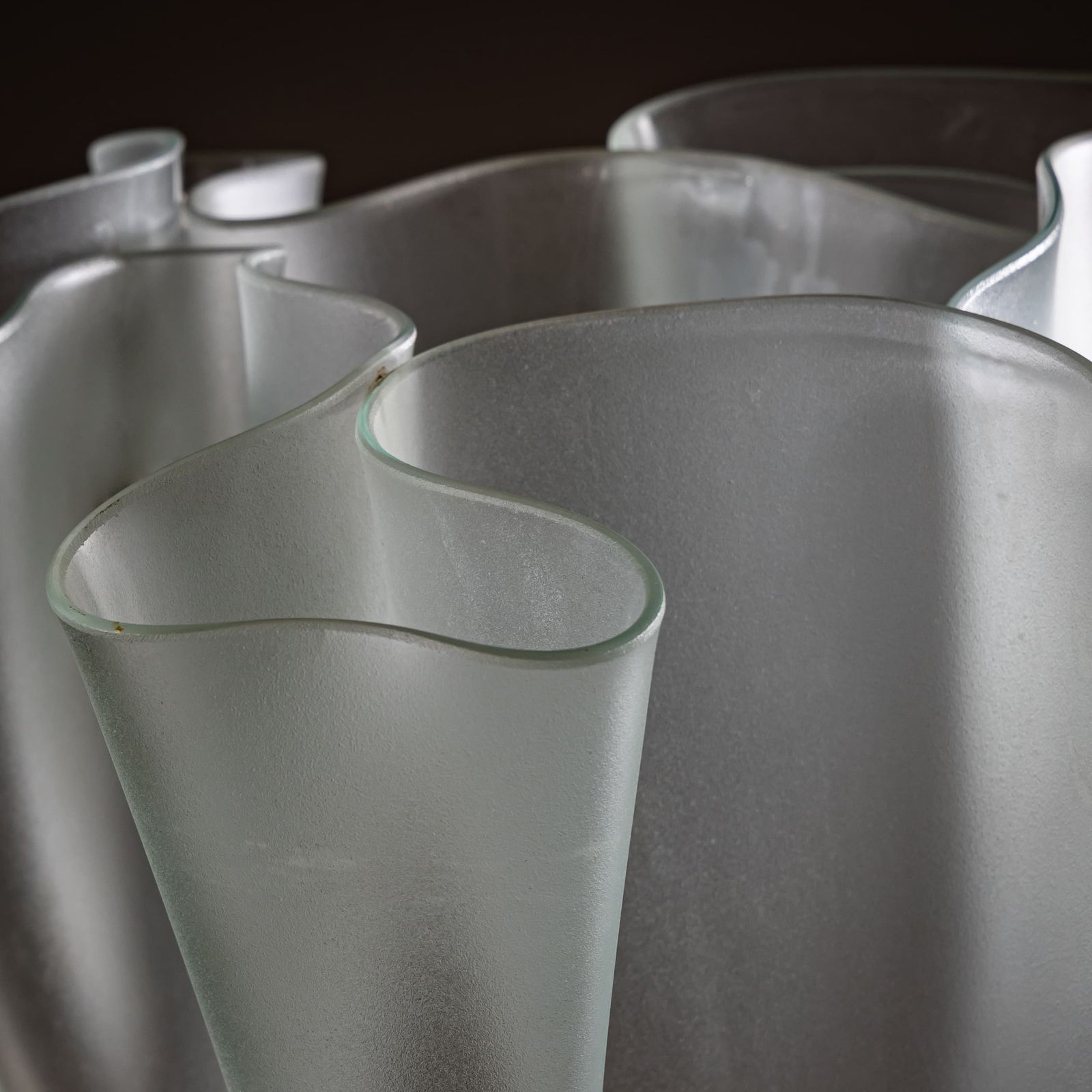 Cartoccio Glass Vase, Pietro Chiesa For Fontana Arte, Italy, Mid 20th Century photo vinterior