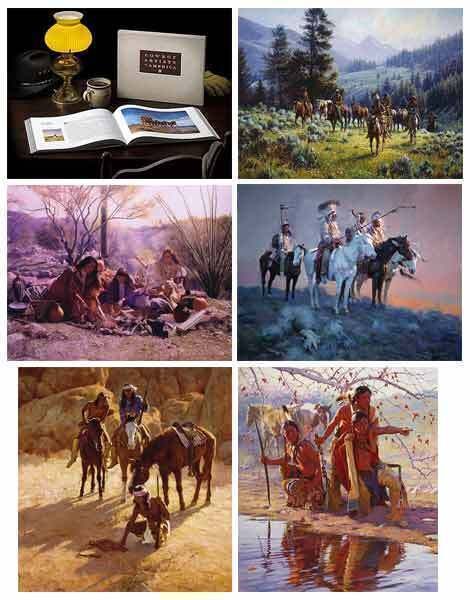 Terpning Cowboy Artists Of America L/E: 5 Canvas Prints And Book