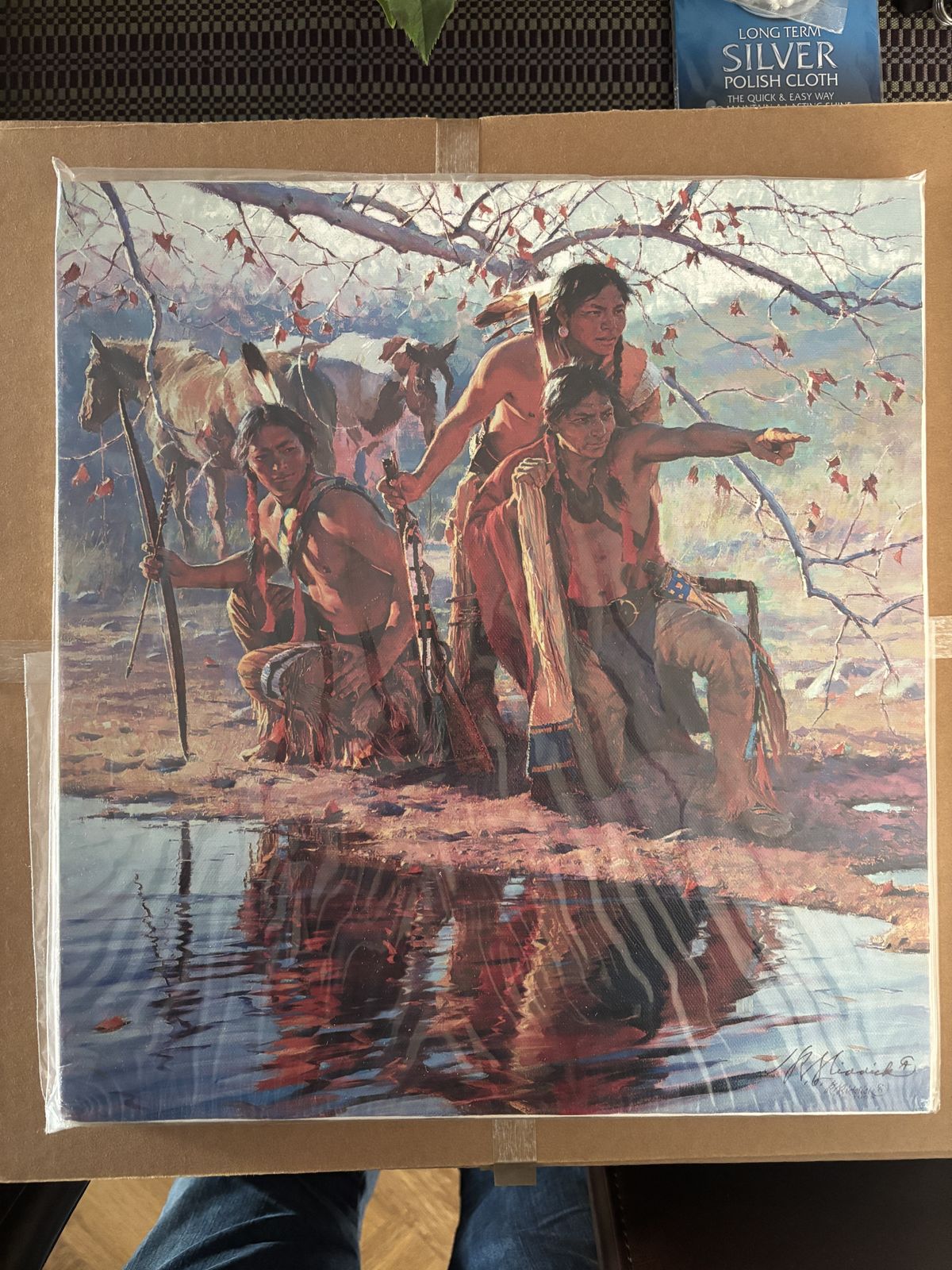 photo furniture Terpning Cowboy Artists Of America L/E: 5 Canvas Prints And Book