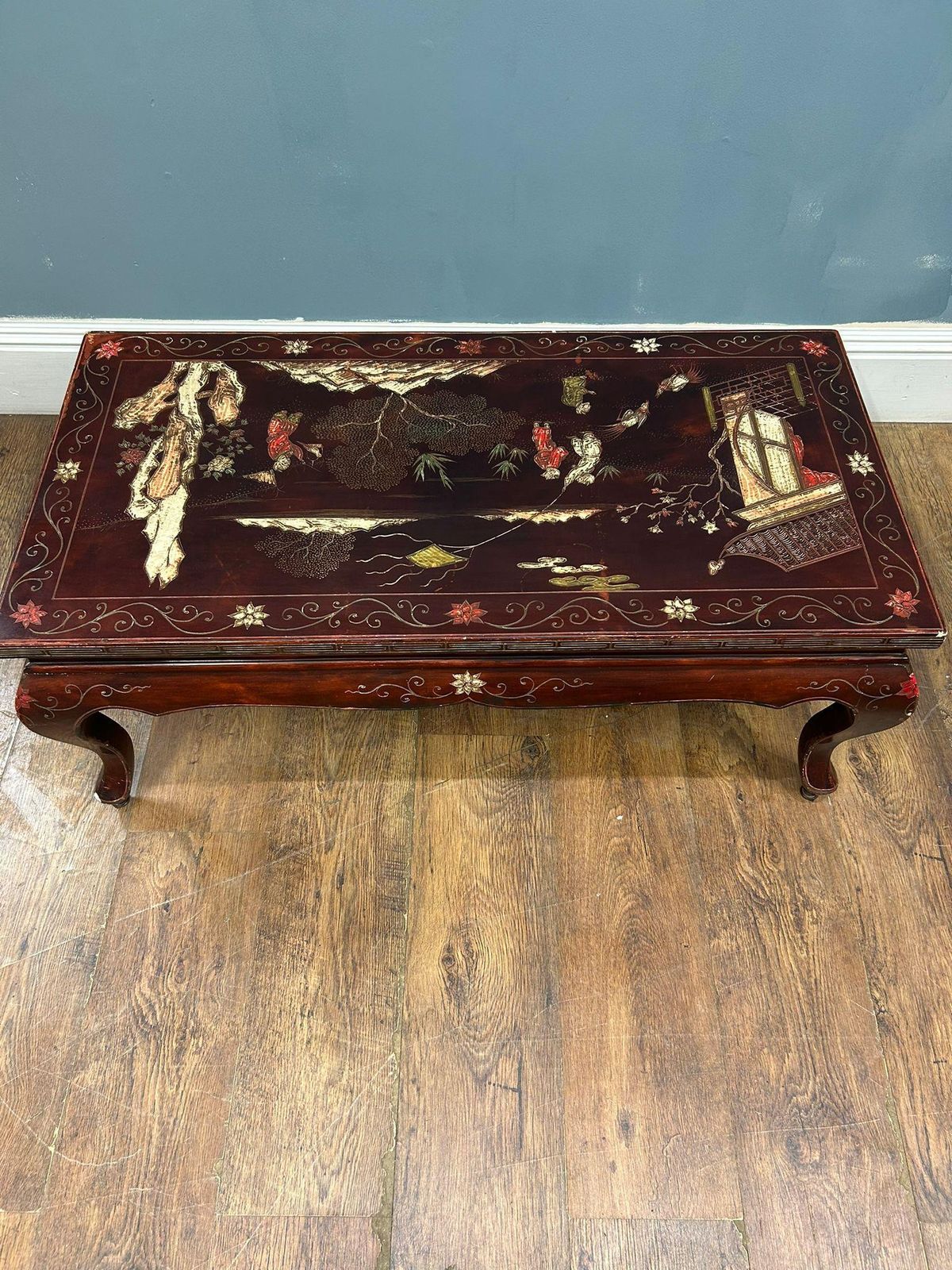 Chinese Lacquered Coffee Table Chinoiserie photo Furniture