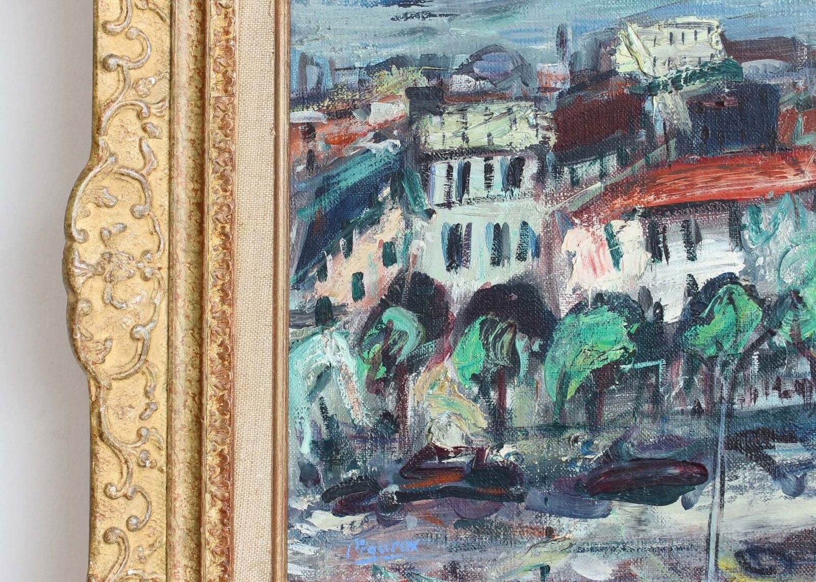 'View Over The City Of Red Roofs' By Guy Le Péqueux (Circa 1960s) photo buy