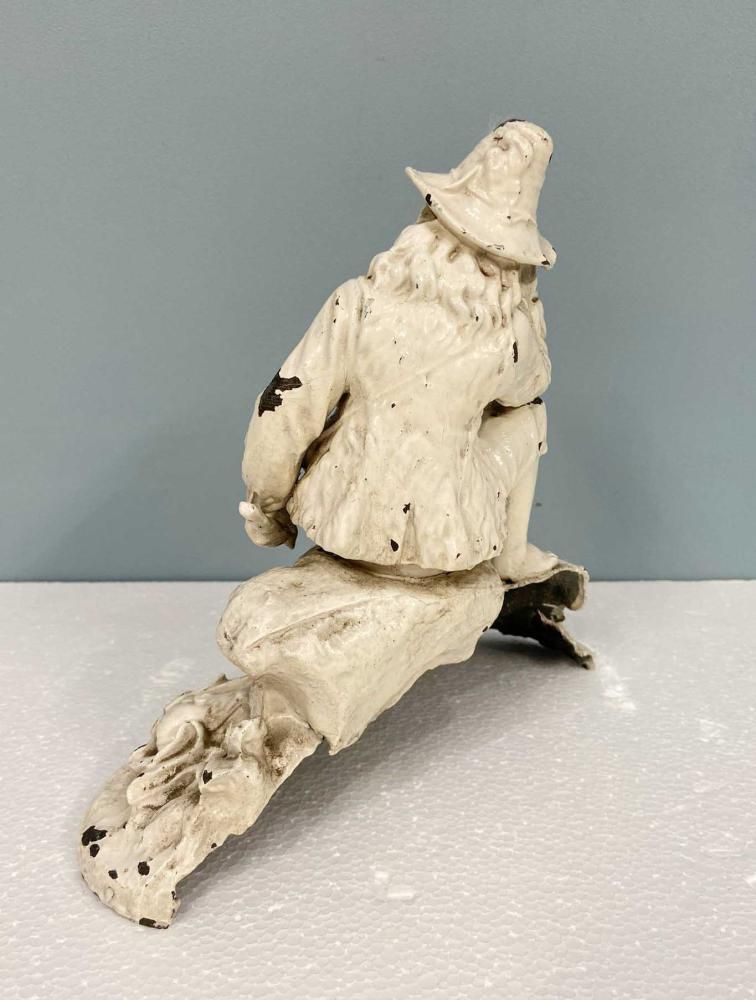 Victorian Cast Iron Shepherd Figurine Statue 1890 photo 250.0