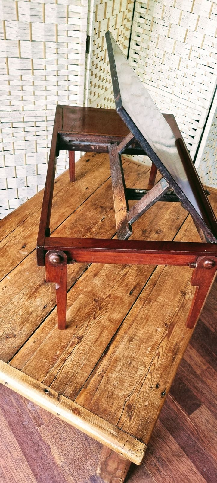 19th Century Mahogany Campaign, Folding Desktop Writing Table photo buy