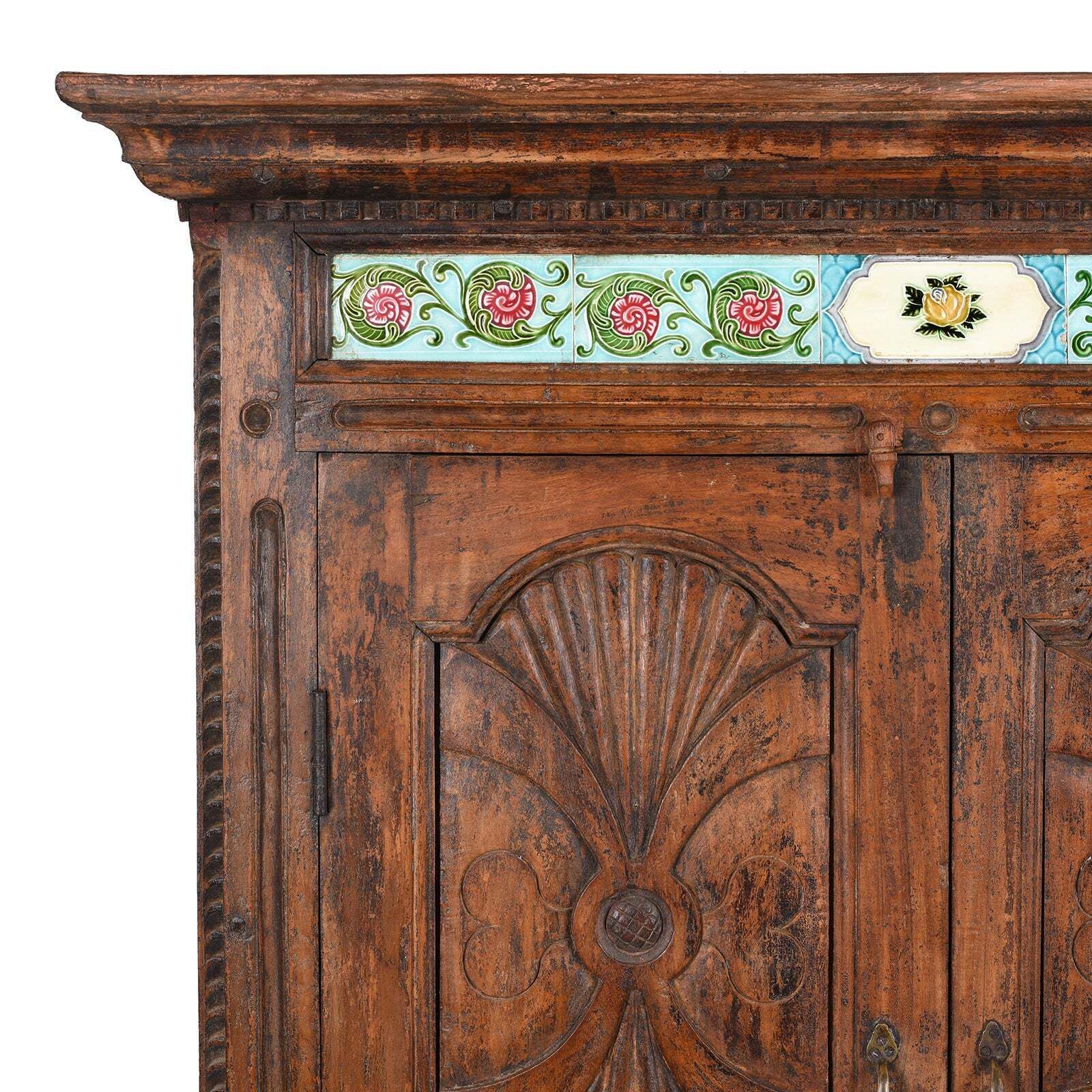Antique Indian Almirah Cabinet From Gujarat   19th Century photo furniture