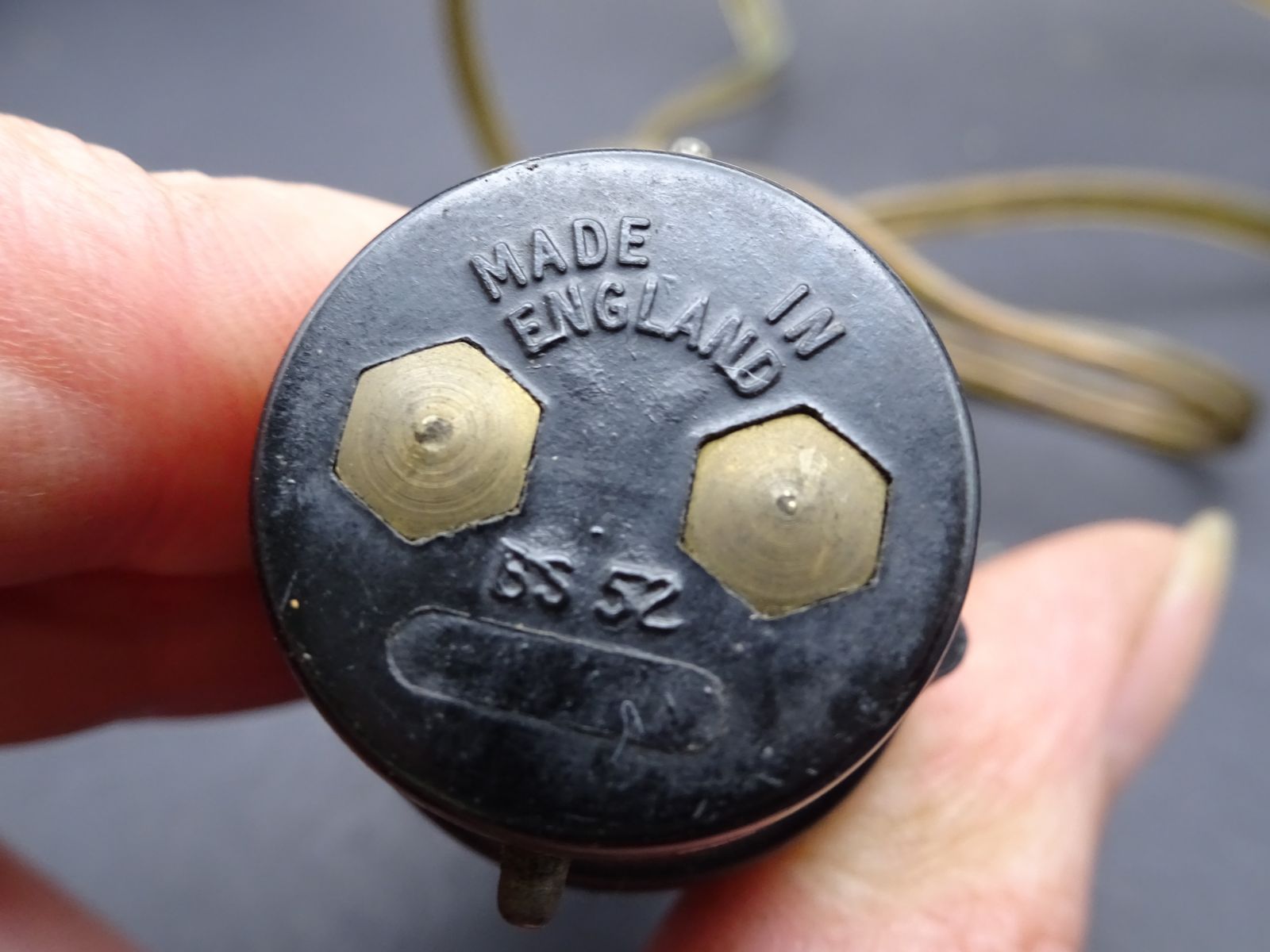 Circa 1940s Plastic & Bakelite Industrial Wall Light For Rewire. Rare Find photo 55.0