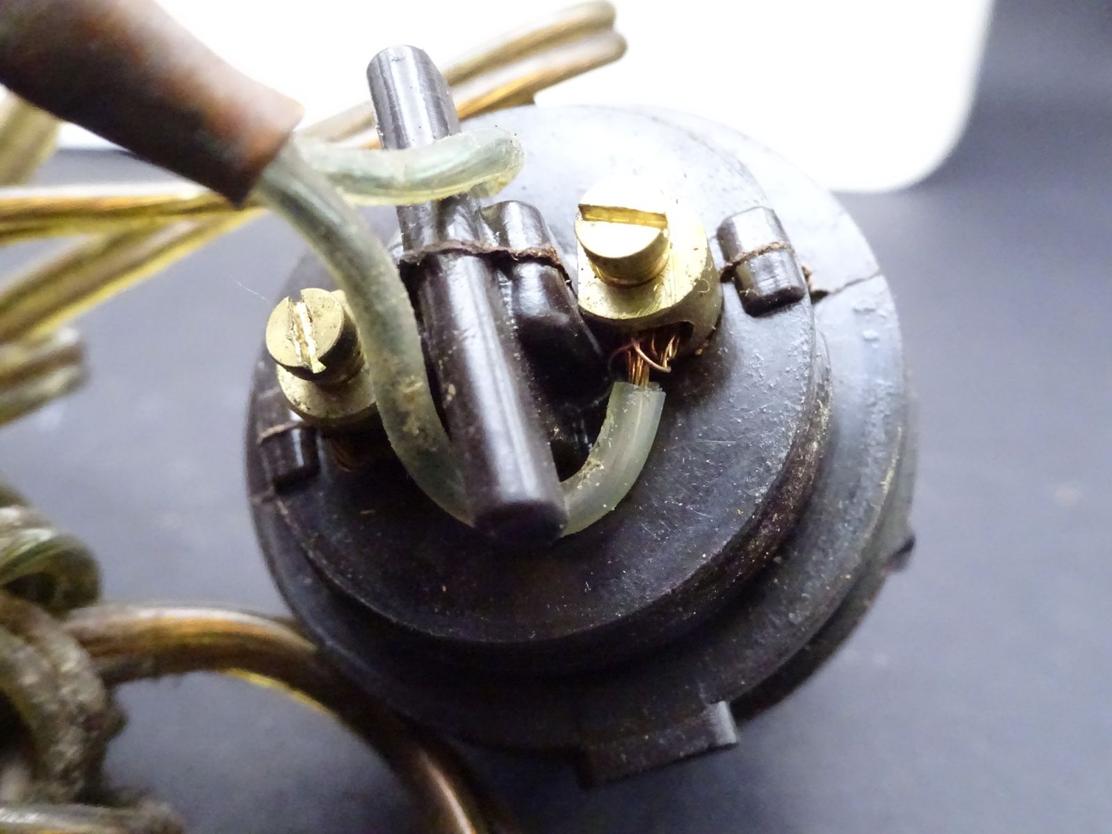 photo for sale Circa 1940s Plastic & Bakelite Industrial Wall Light For Rewire. Rare Find