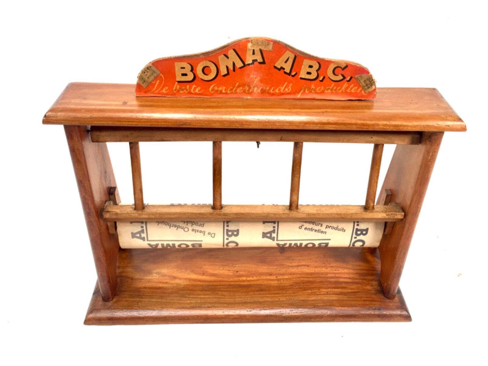 Antique Advertising Haberdashery Shop Counter Paper Roll Dispenser & Cutter photo Home Decor