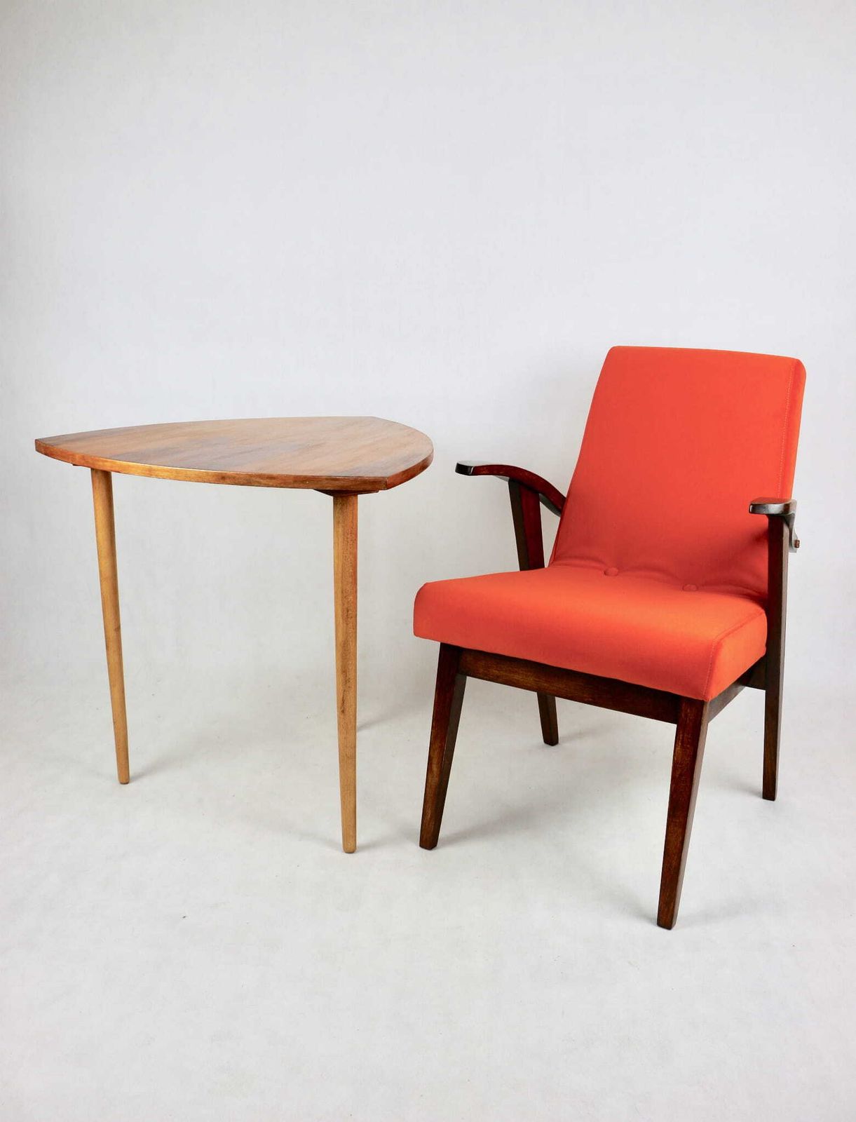 photo for sale Vintage Armchair 300 123, Designed By Projekt M. Puchały, Orange   Orange