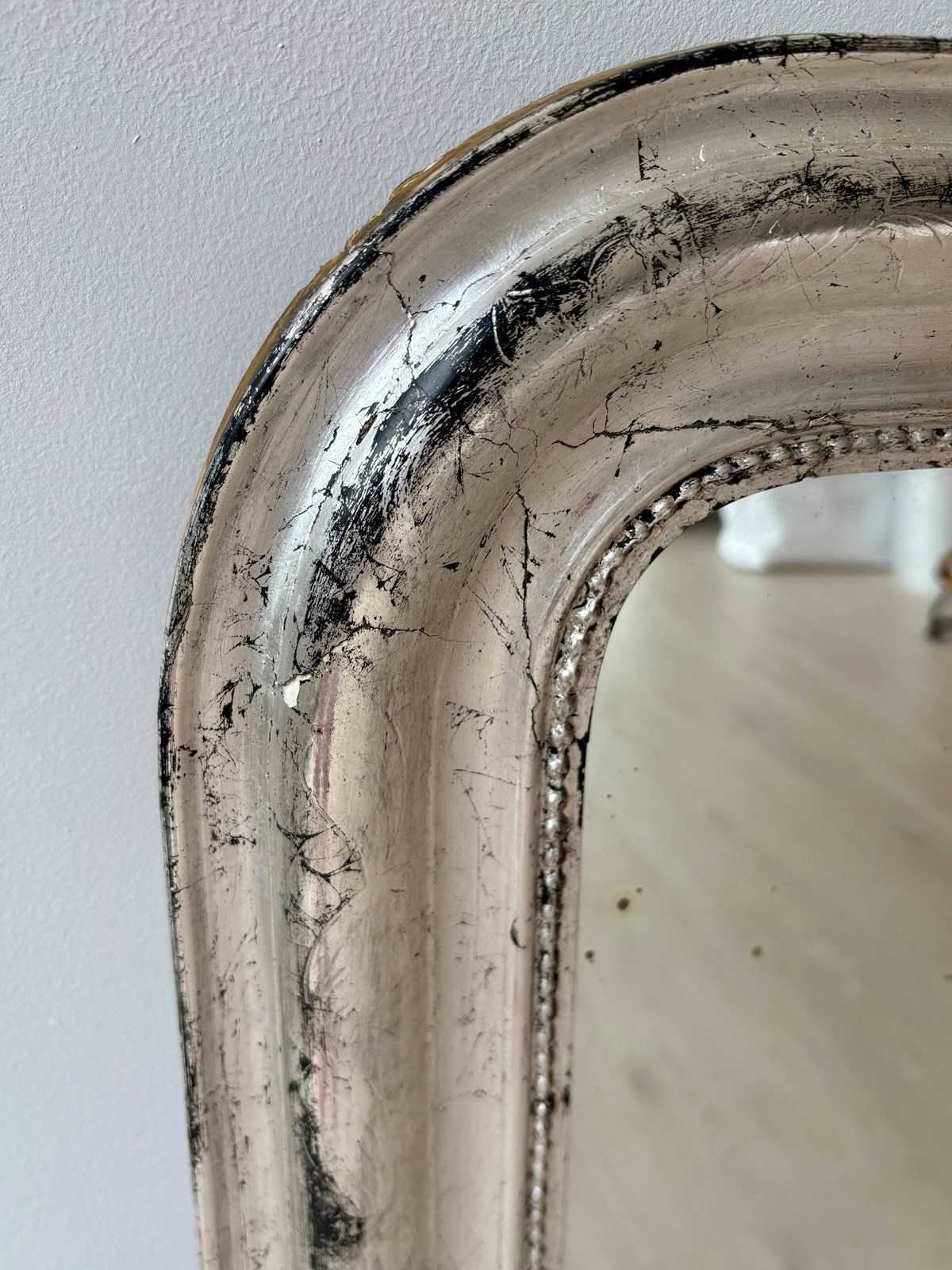 Silver Antique French Louis Philippe Mirror photo for sale