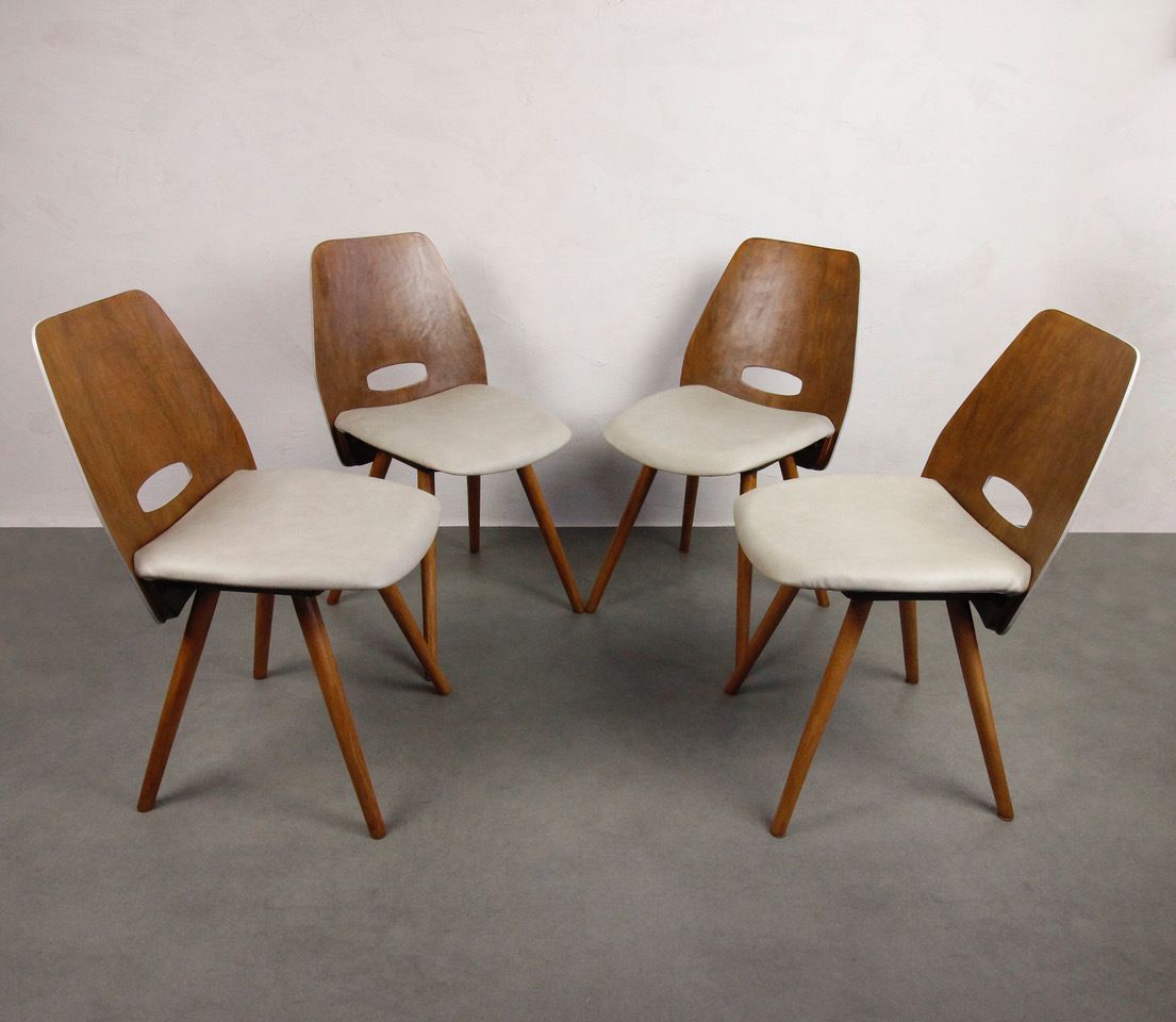 4x Vintage Chairs Tatra Pravenec "Gentleman"   1963 photo furniture