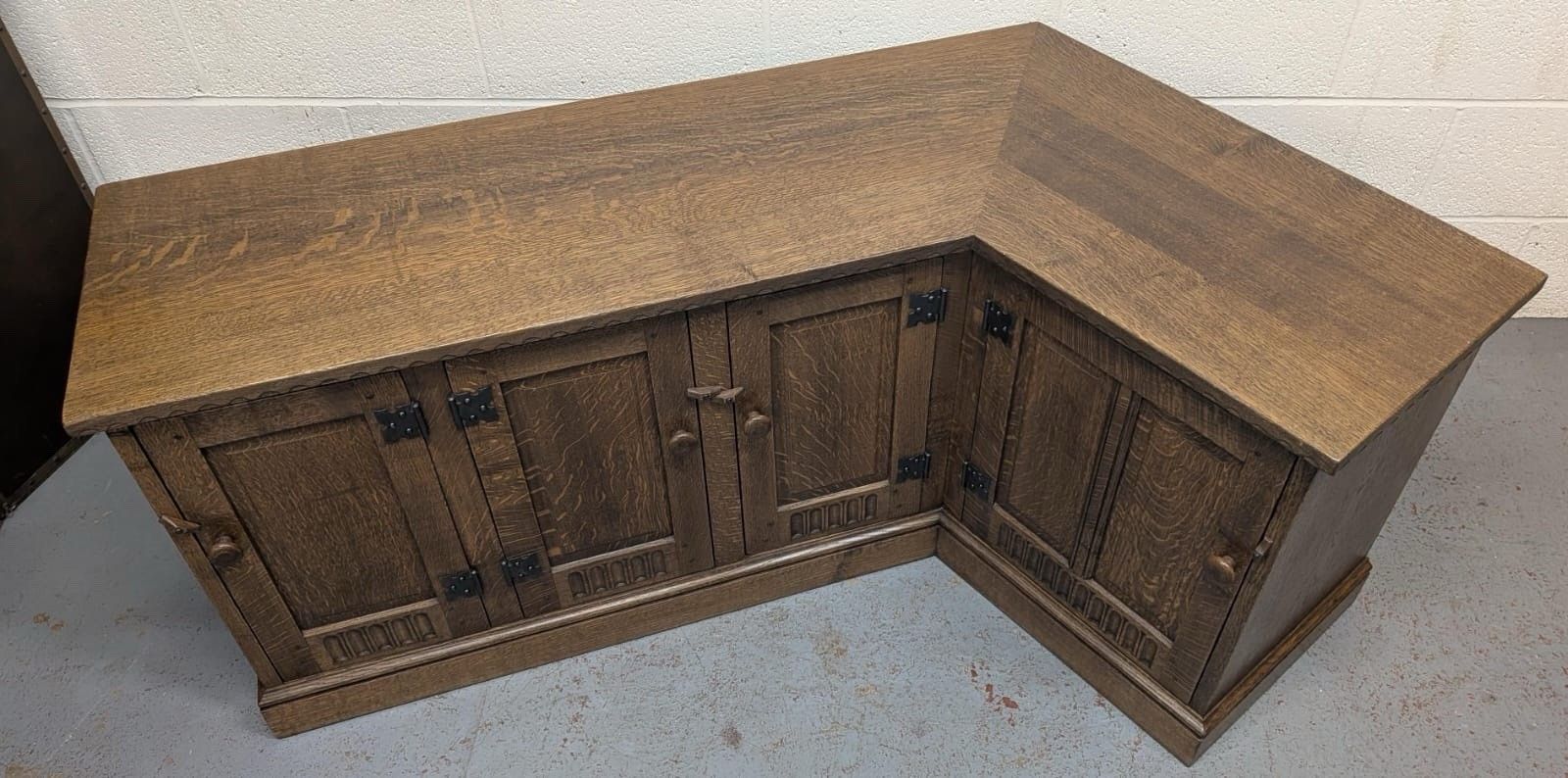 Nigel Griffiths Solid Oak Collectable Media Unit photo for sale