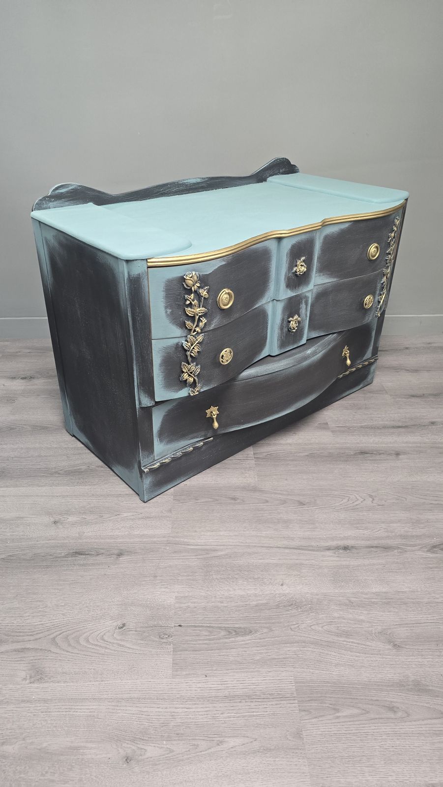 Ornate Chest Of Drawers, Upcycled photo for sale