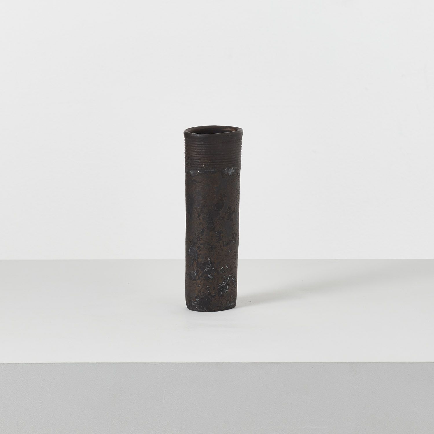 Jason Wason Cylindrical Studio Pottery Vase Uk, 20th Century photo furniture