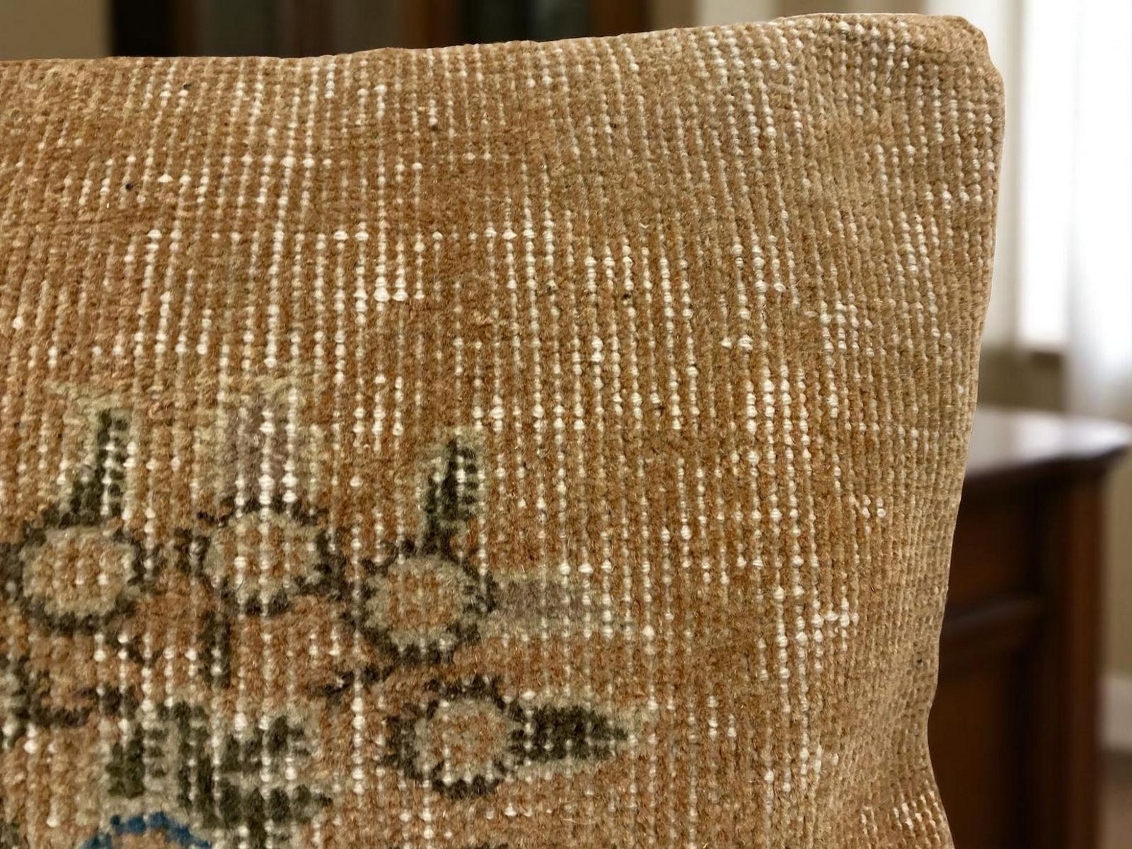 photo furniture Hand Made Kilim Faced Cushion 18 X 18 Inches, Anatolian Kilim Pillow, Handmade Cushion Cover, Turkish Decor, Home Decor Accent