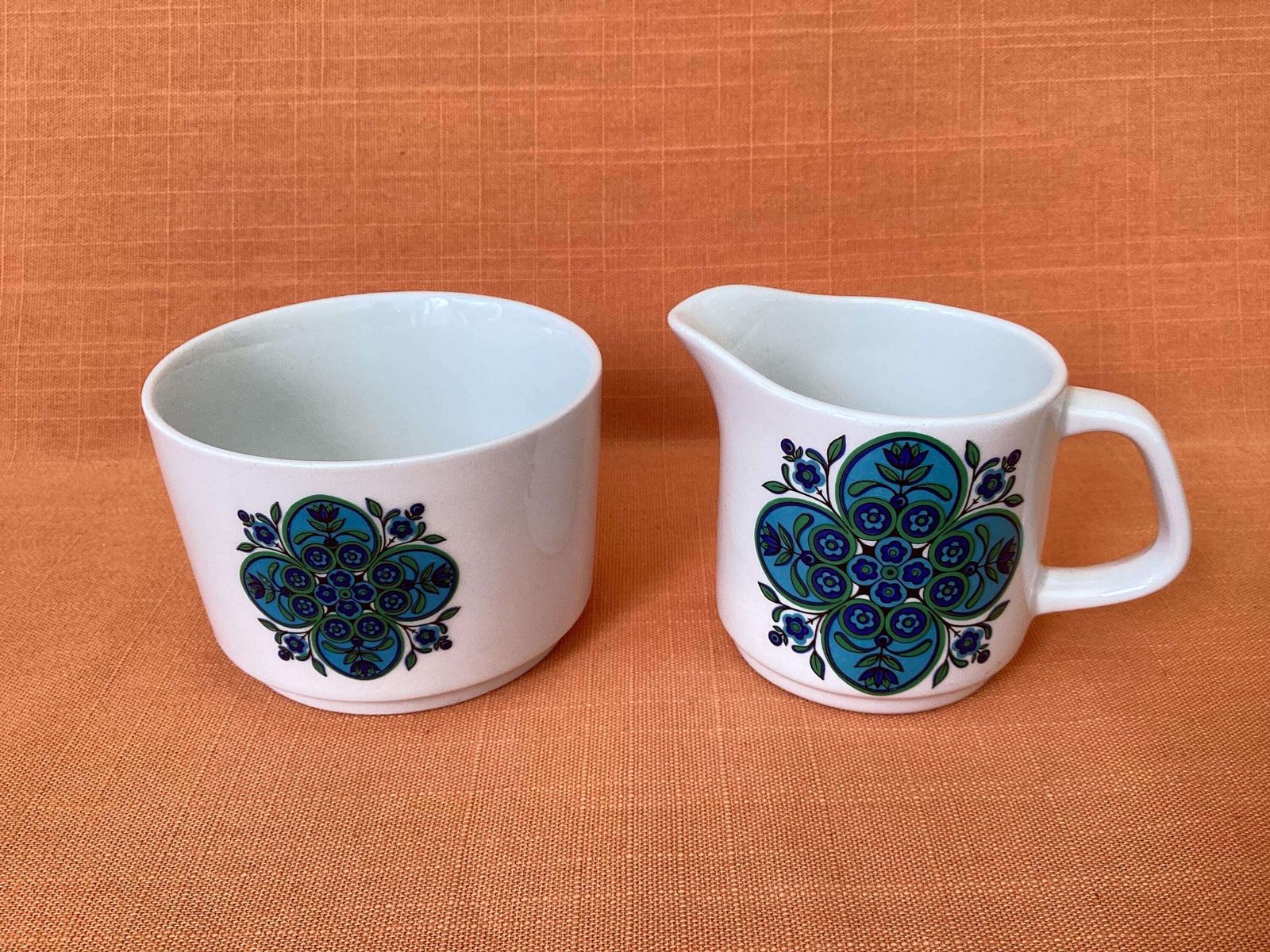 Complete 1960s J&G Meakin Impact Coffee Set: Coffee Pot, 6 Cups And Saucers, Cream Jug, Sugar Bowl, Studio Meakin Impact, Retro Coffee Set photo 85.0