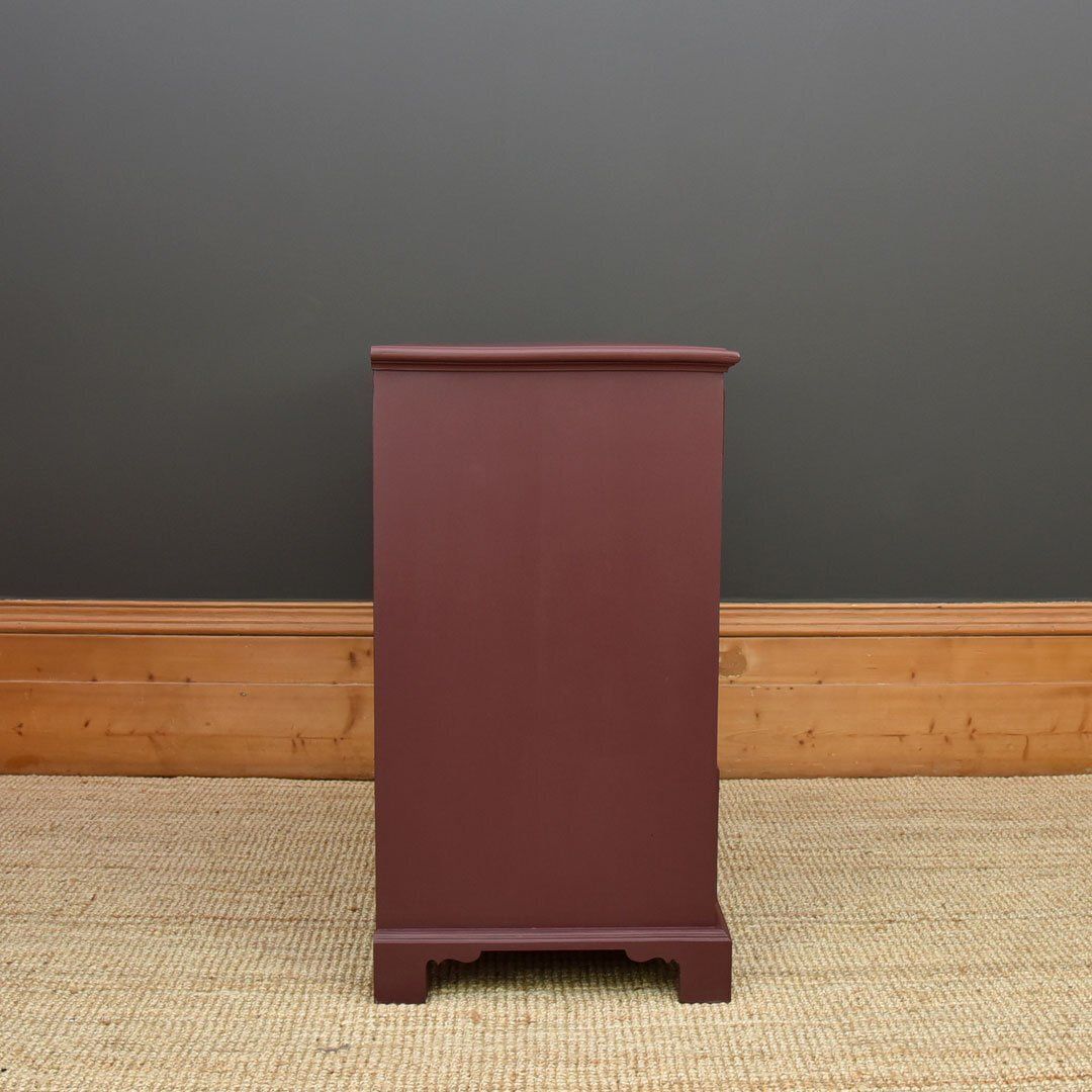 Georgian Chest Of Drawers In Aubergine Colour photo 625.0