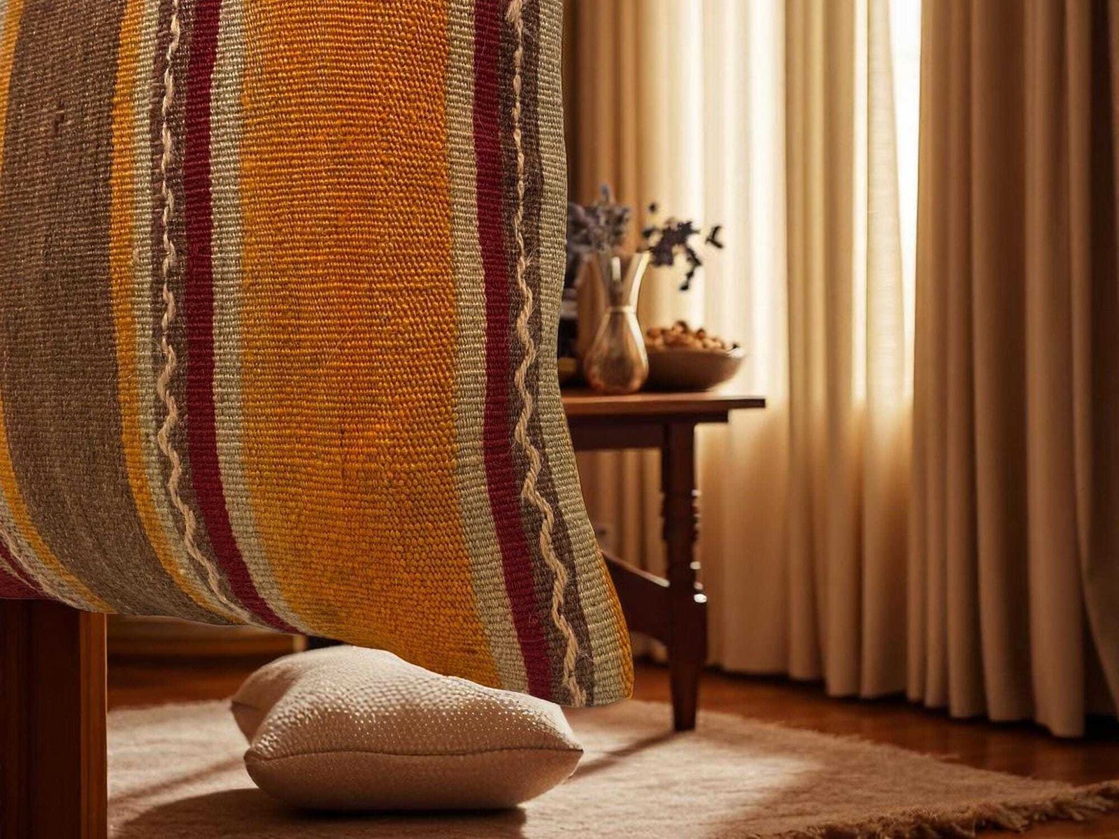 Hand Made Kilim Faced Cushion 16 X 16 Inches, Anatolian Kilim Pillow, Handmade Cushion Cover, Turkish Decor, Home Decor Accent photo vintage
