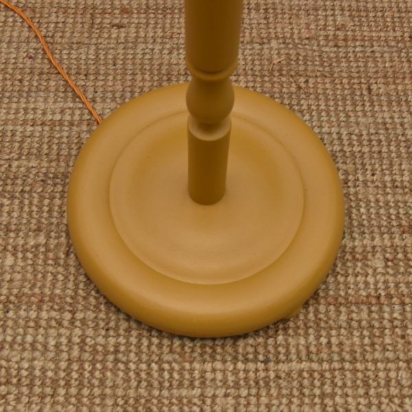 Mustard Floor Lamp With Matching Shade And Cable photo for sale