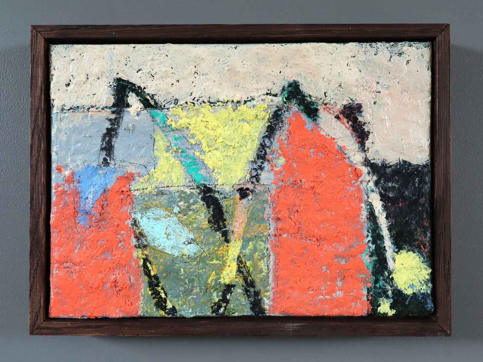 Lloyd Durling Abstract Plants , Oil Painting