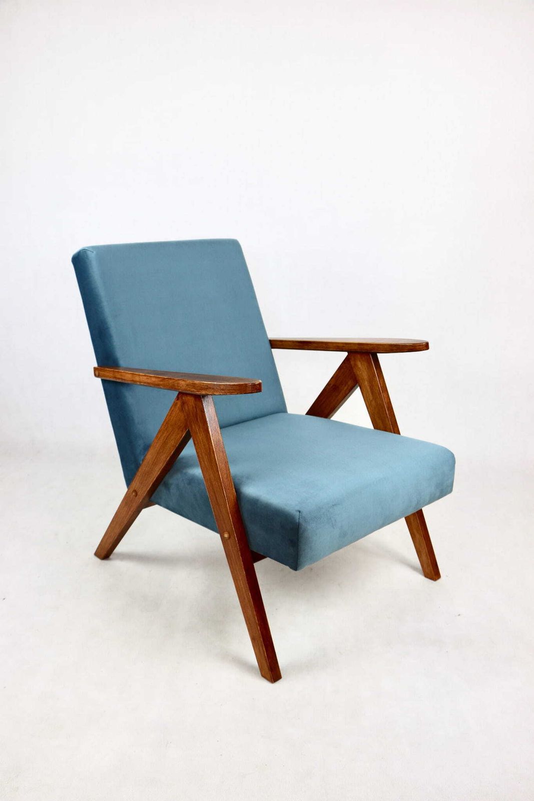 photo for sale Armchair B 310 Var Sea Blue Velvet